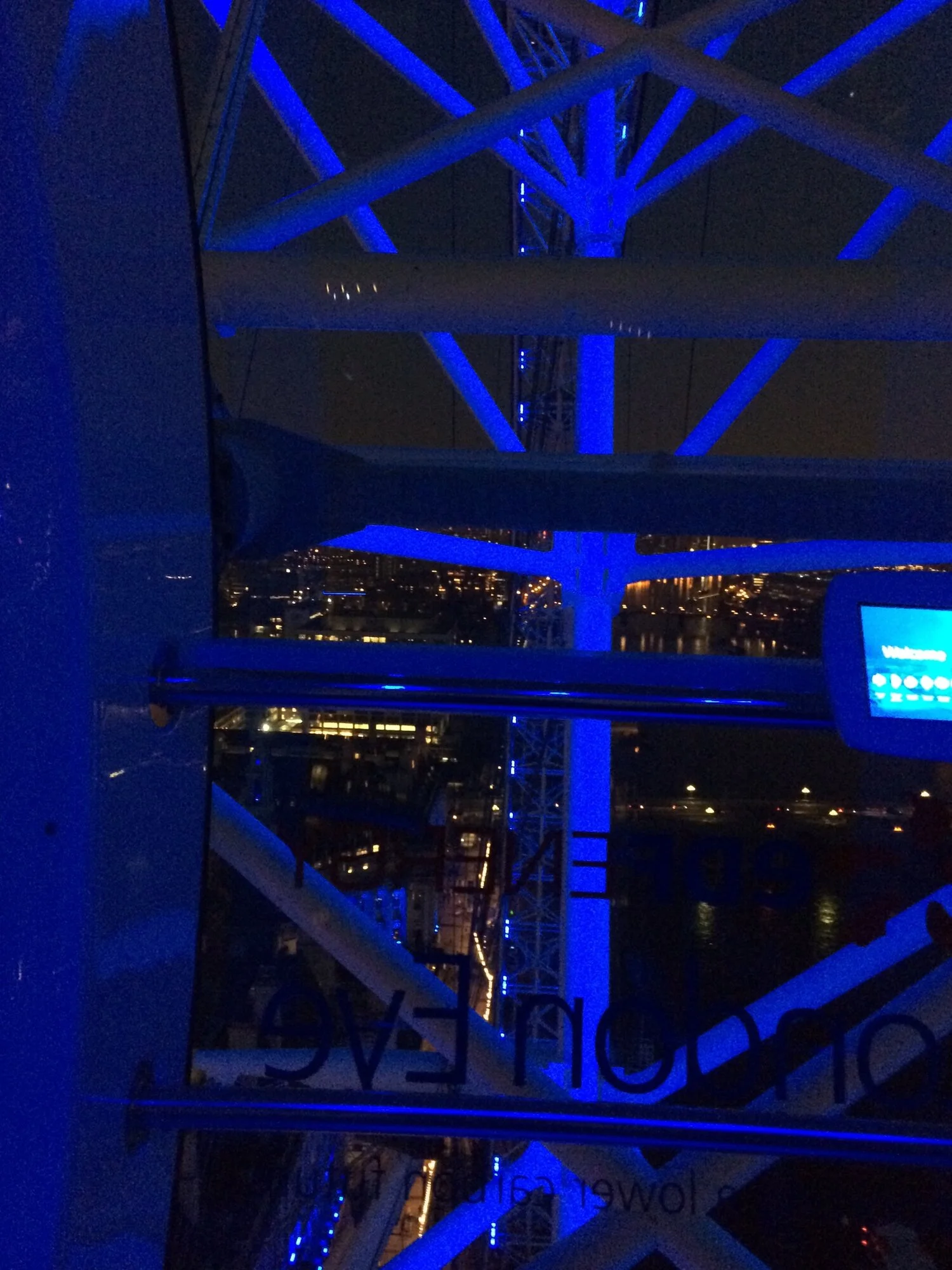 From inside the London Eye