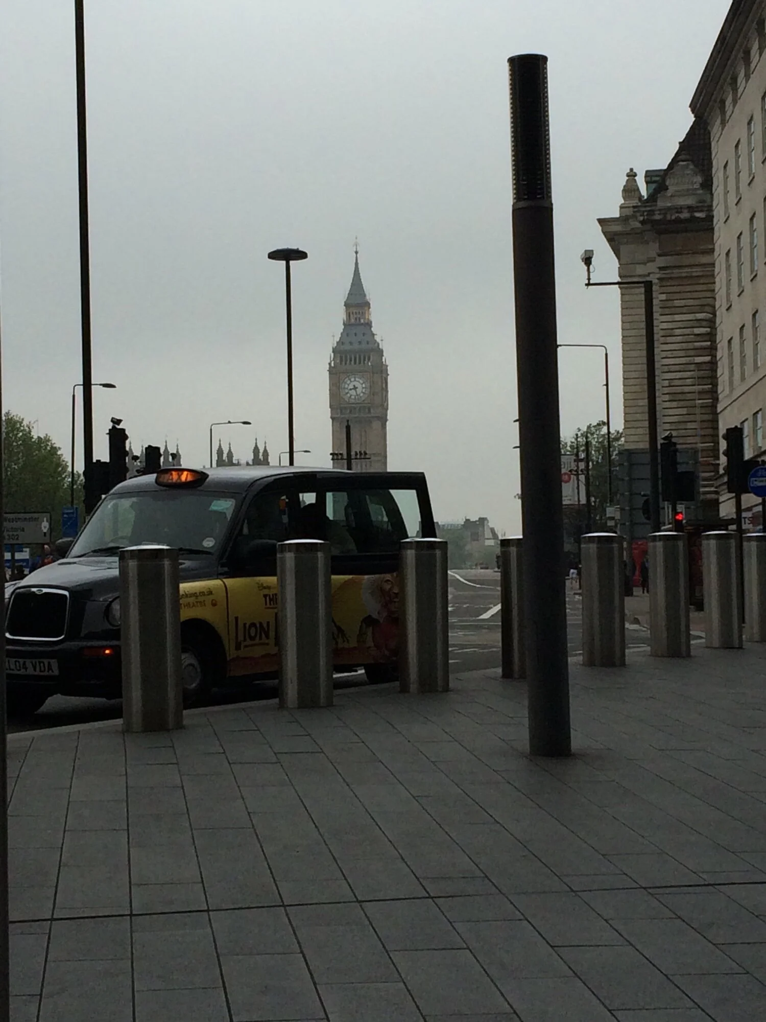 The front of our hotel just looked so perfect with the cab and the clock tower together