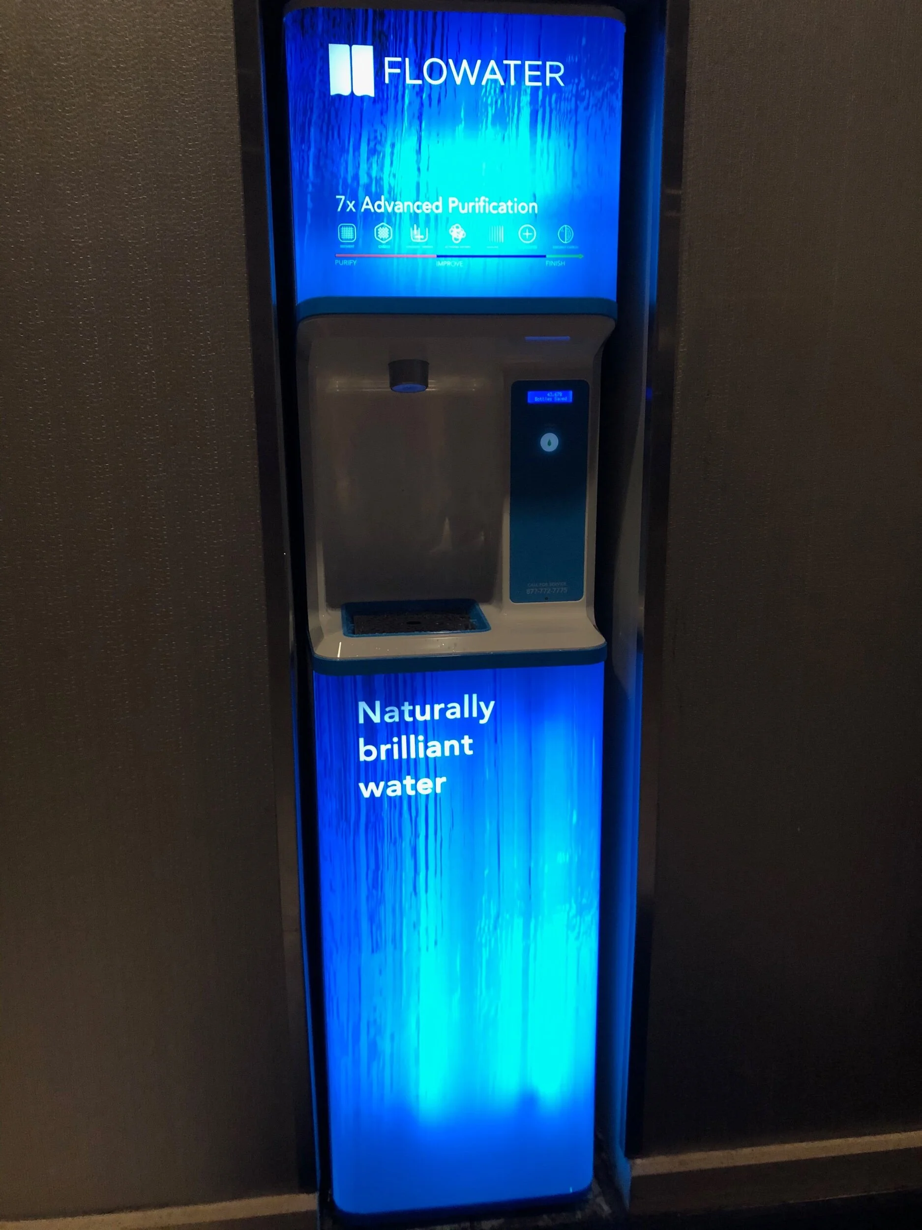Clean, cold, and free water to refill your water bottles in the Hilton