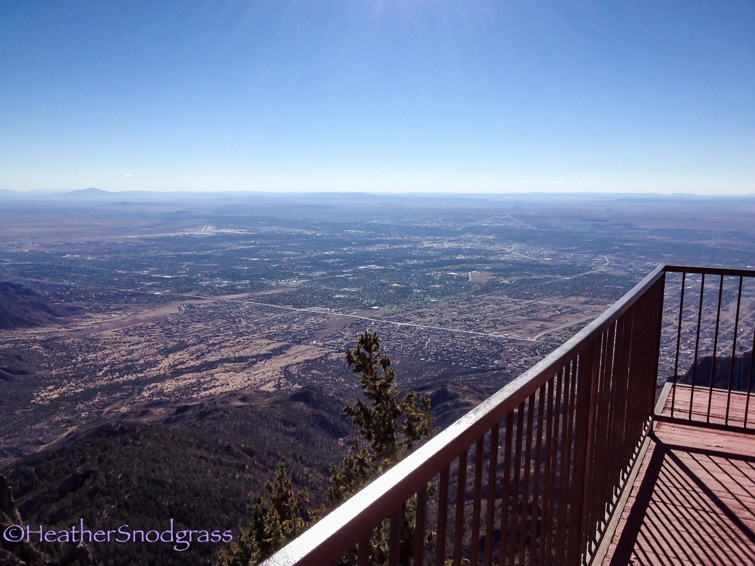 Sandia Peak Looking Over Albuquerque