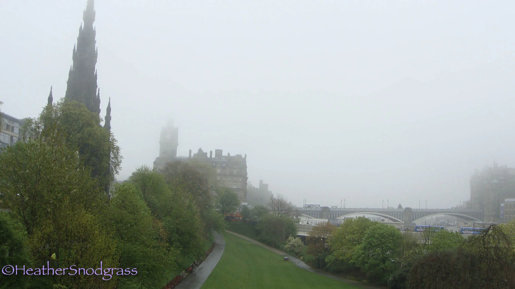 Edinburgh in the fog