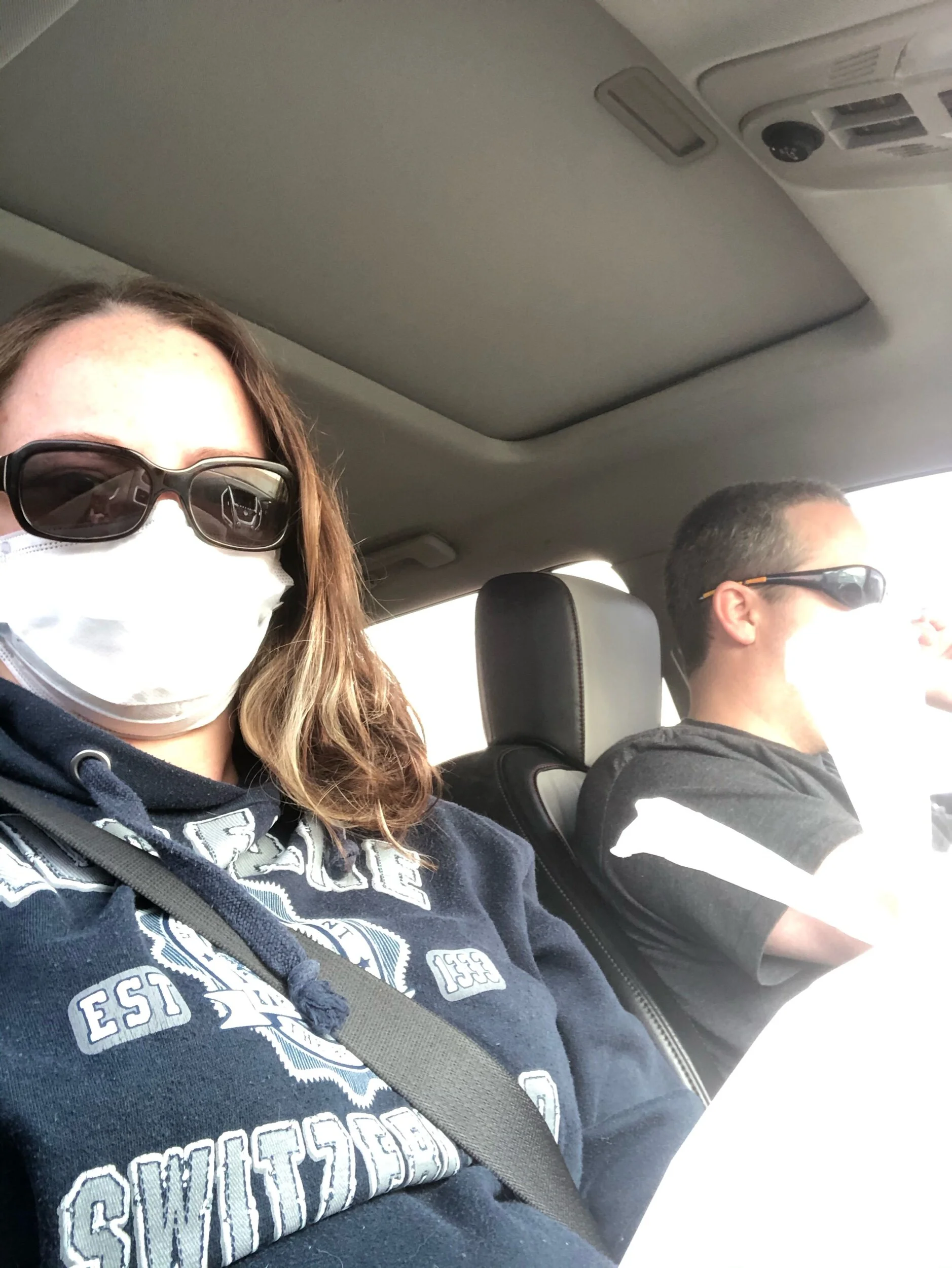 Driving back from a CT scan of my lungs to assess damage