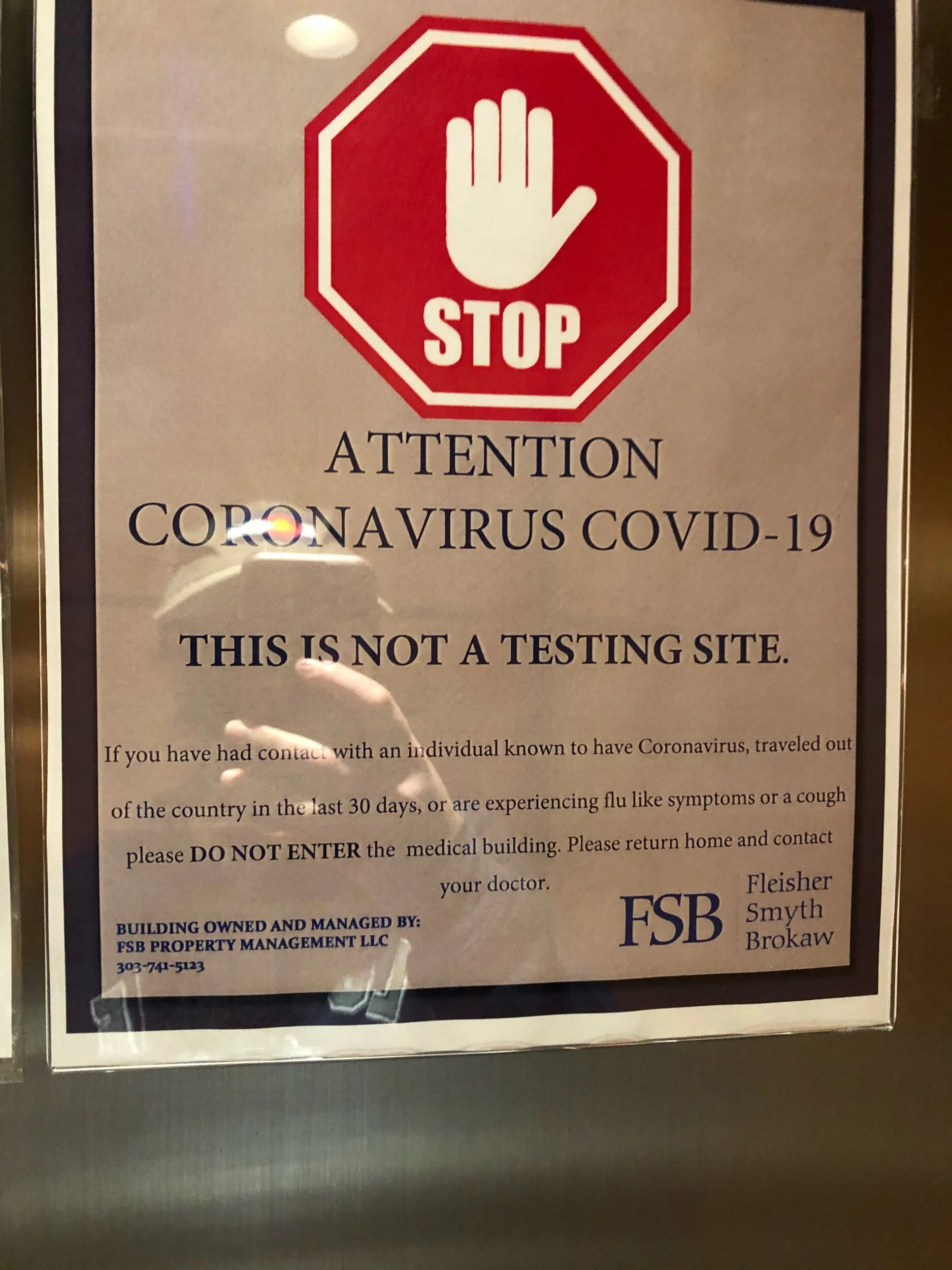 One of many signs seen during the Pandemic