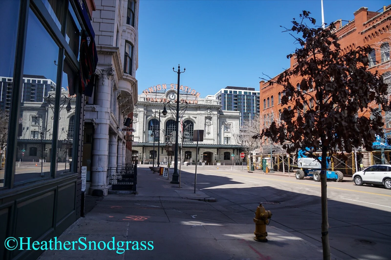Empty Denver streets