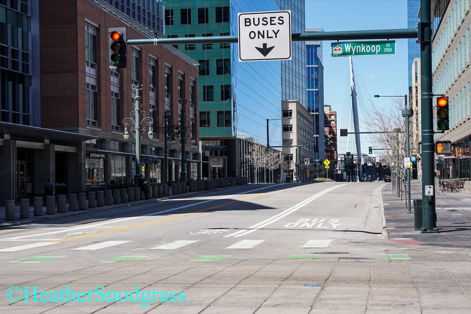 Empty Denver streets