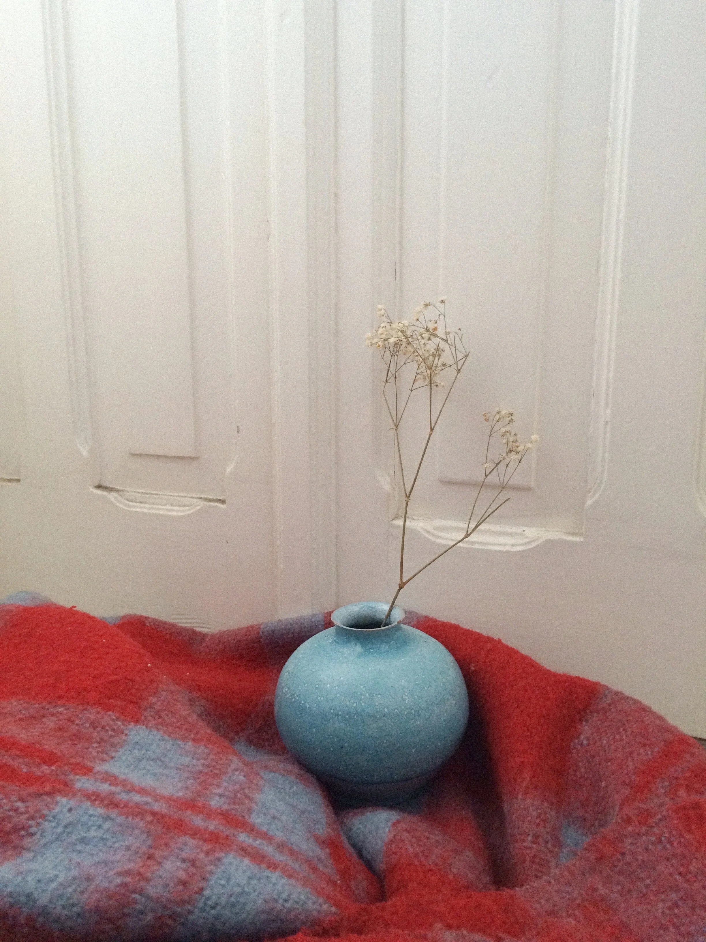 blue belly vase