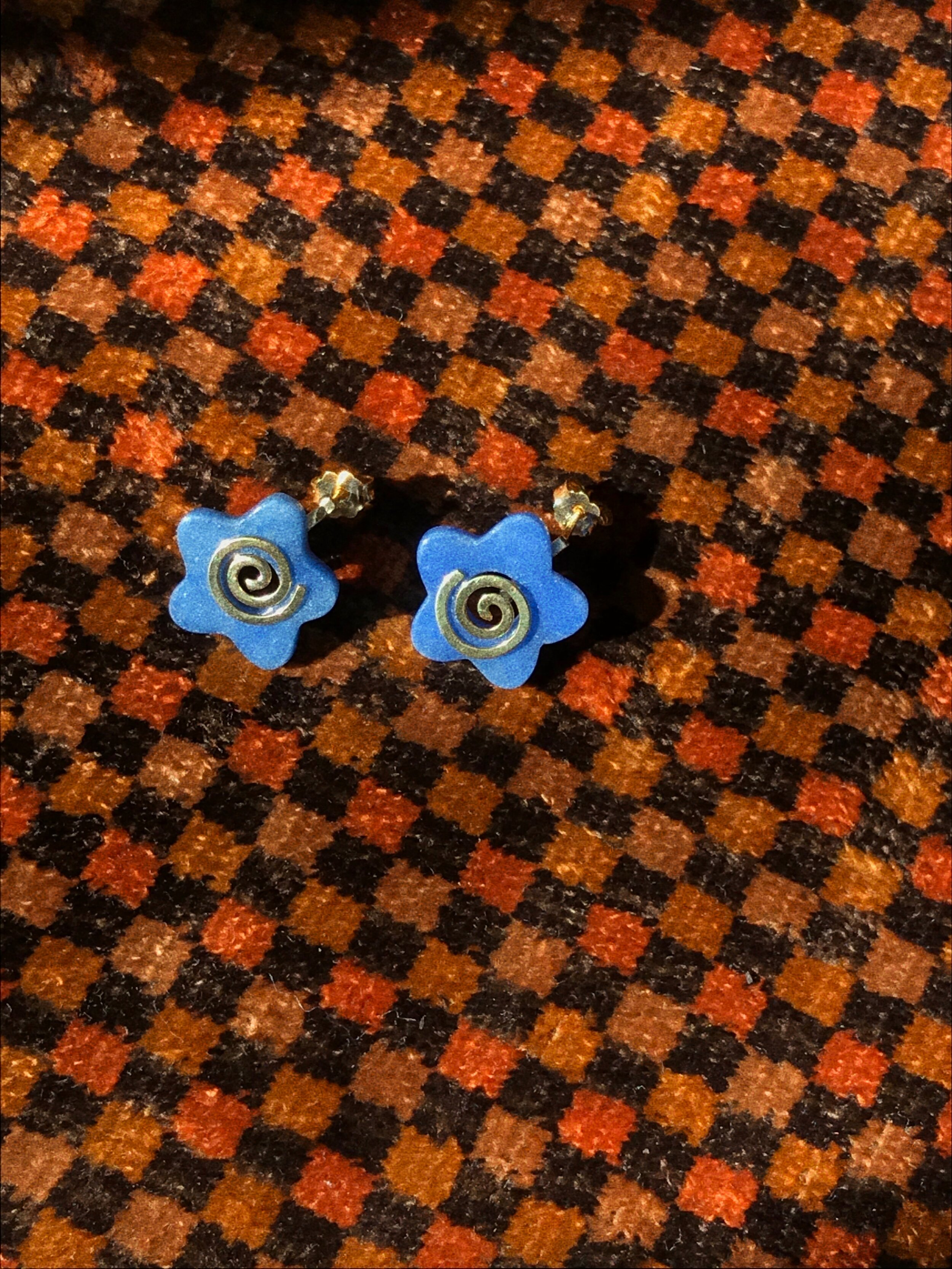 sterling silver blue quartz flowers