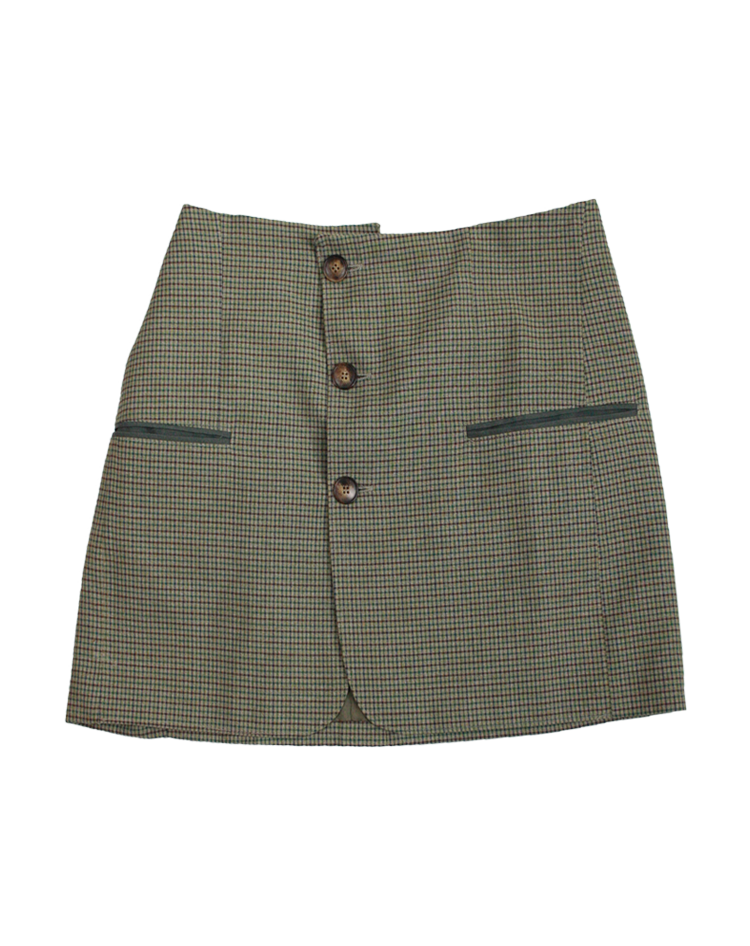 TURID green checkered skirt