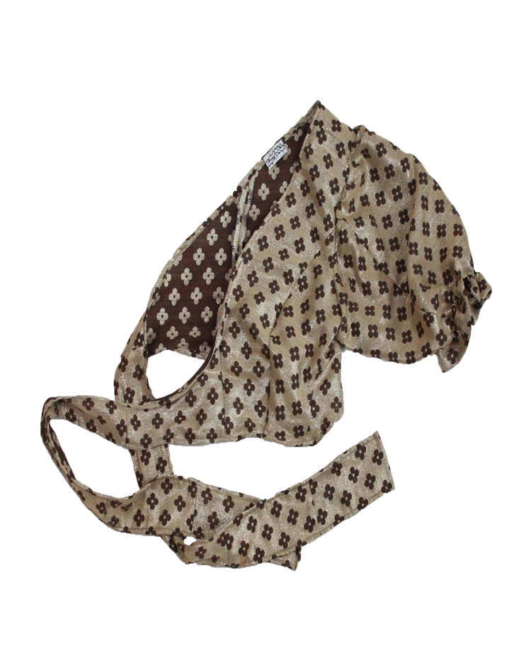 YLVA modular wrap piece 00 golden retro flowers