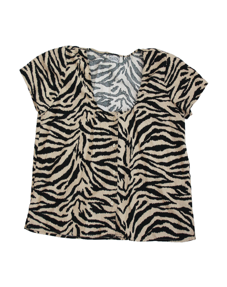 zebra blouse