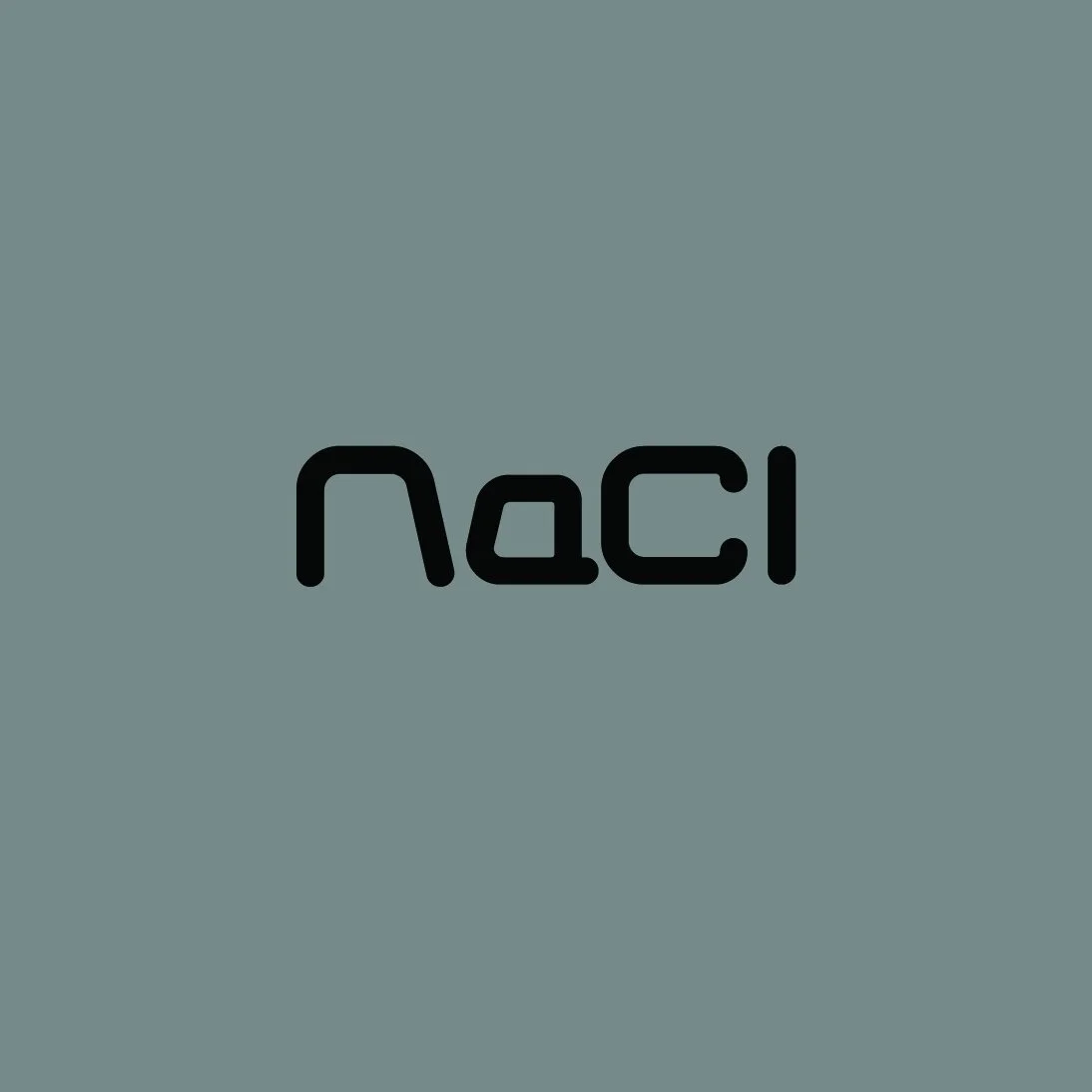 NaCl Logo Vinyl Decal - Black (Small)
