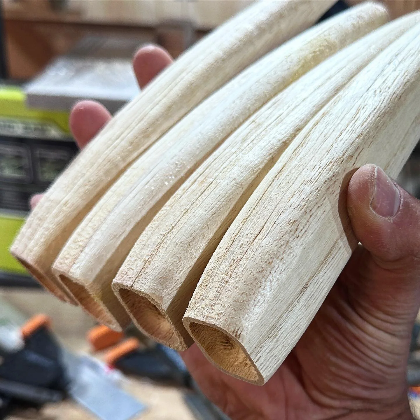 Craft means years of trial an error. Not for the outcome, but the process. 
Yeah, they could be made quicker by cnc, but for me trying to find the limits of handcraft is the ultimate goal. 

How do you optimise the handcrafted workflow so that each l