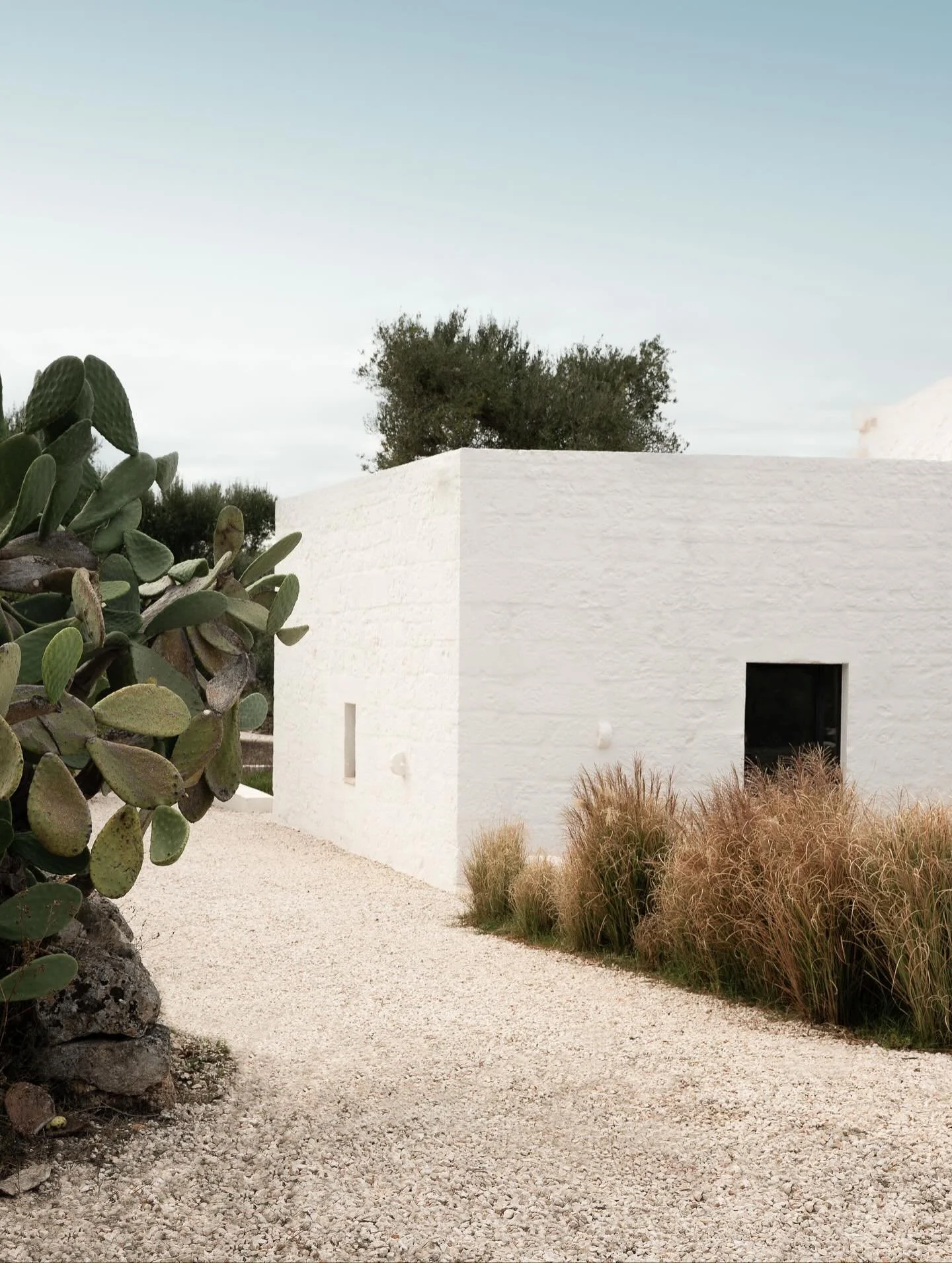 VISUALPLEASURE Escapes • @masseriadagilupi 
Masseria Dagilupi is a beautifully restored olive mill on the outskirts of Ostuni, surrounded by centuries-old trees and open countryside. The former mill has been transformed into a minimalist retrea