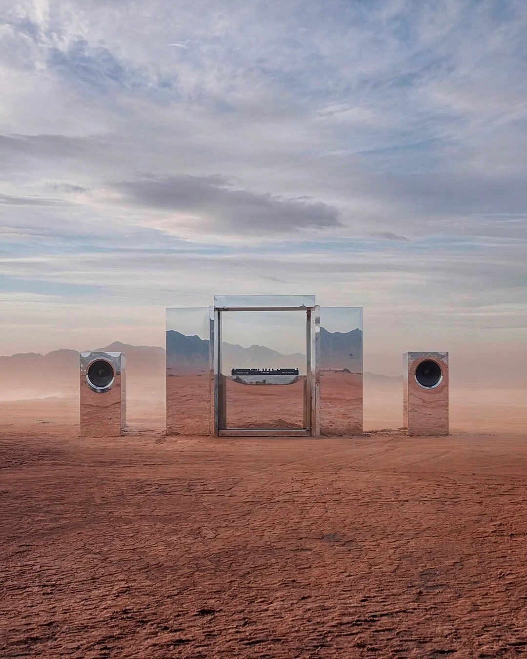 A modular kiosk designed to shift across landscapes and functions by @diorama.eu 

#djbooth #design #landscape aping