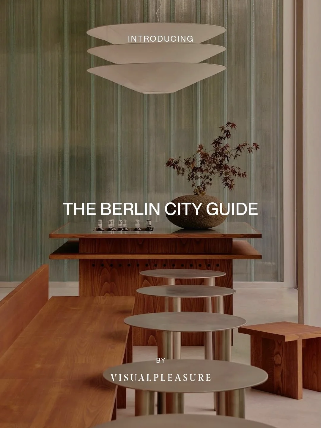 Berlin through architecture, interiors and atmosphere.

Introducing the first city guide by VISUALPLEASURE.

Over 100 places across eleven neighbourhoods, chosen for the rooms and the people who built them. Hotels, caf&eacute;s, restaurants, design s