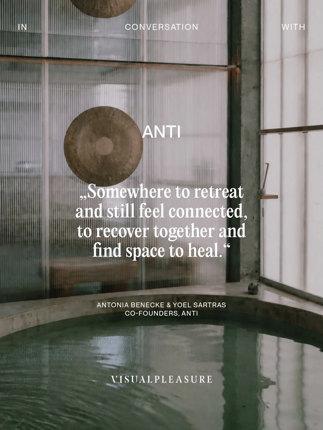 IN CONVERSATION WITH: ANTI BERLIN

Set within Arno Brandlhuber&rsquo;s exposed-concrete building on Brunnenstra&szlig;e 9, ANTI brings movement, recovery and community together under one roof.

Founded by Antonia Benecke, Yoel Sartras and Rafael Fren