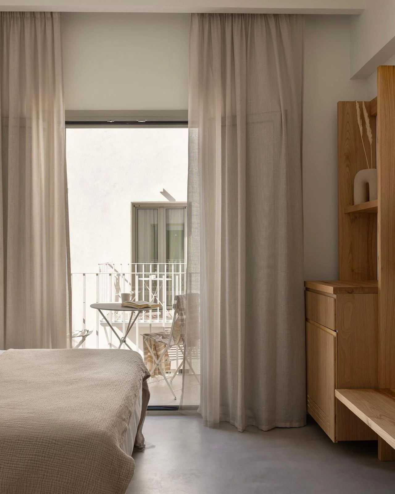 minimal hotel room serifos Greece