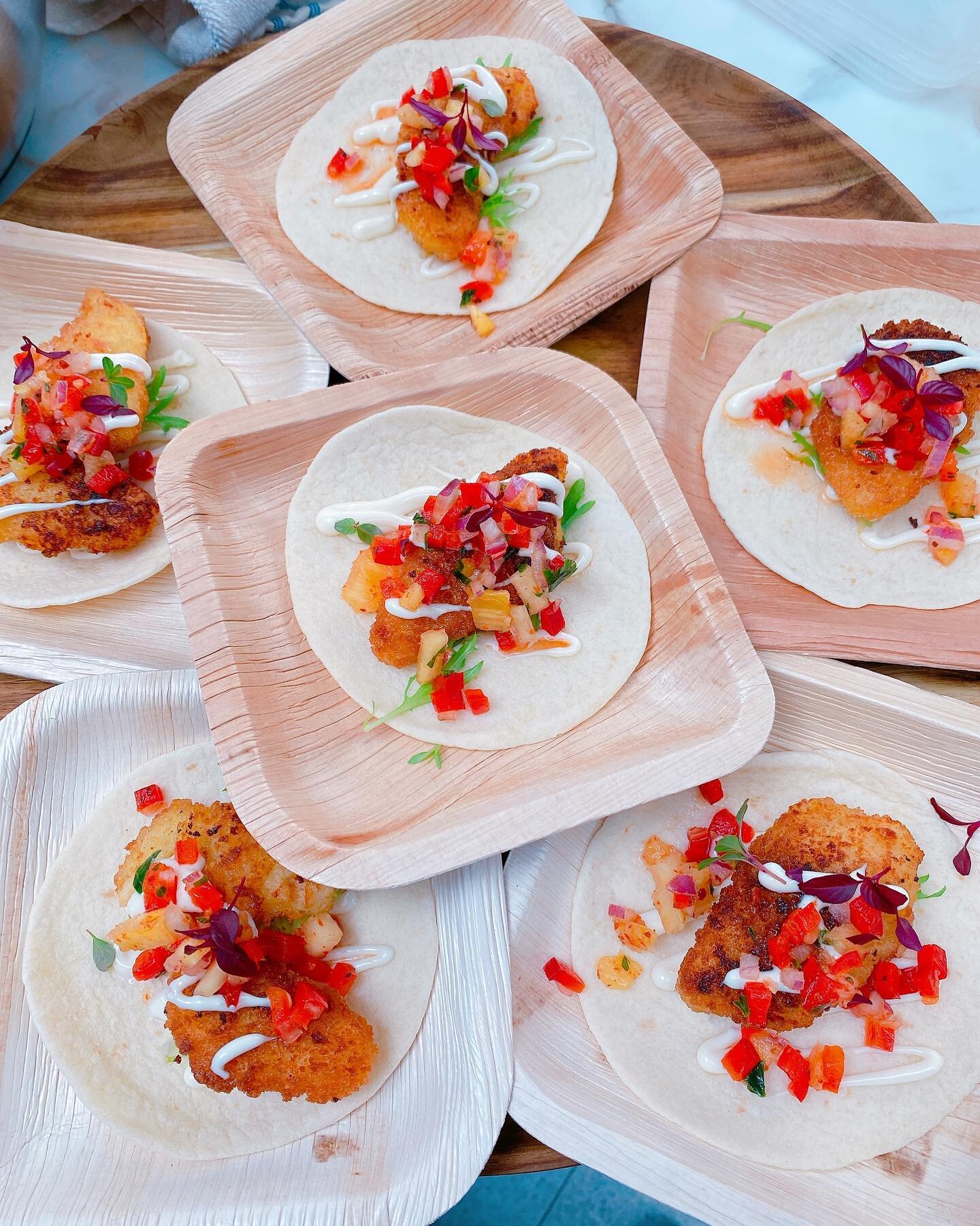 Mini tacos baby. 😍 Fish tacos baby. 😍 Chilli pineapple salsa. 😍 House signature. Absolute favs. I&rsquo;ll have three thanks!