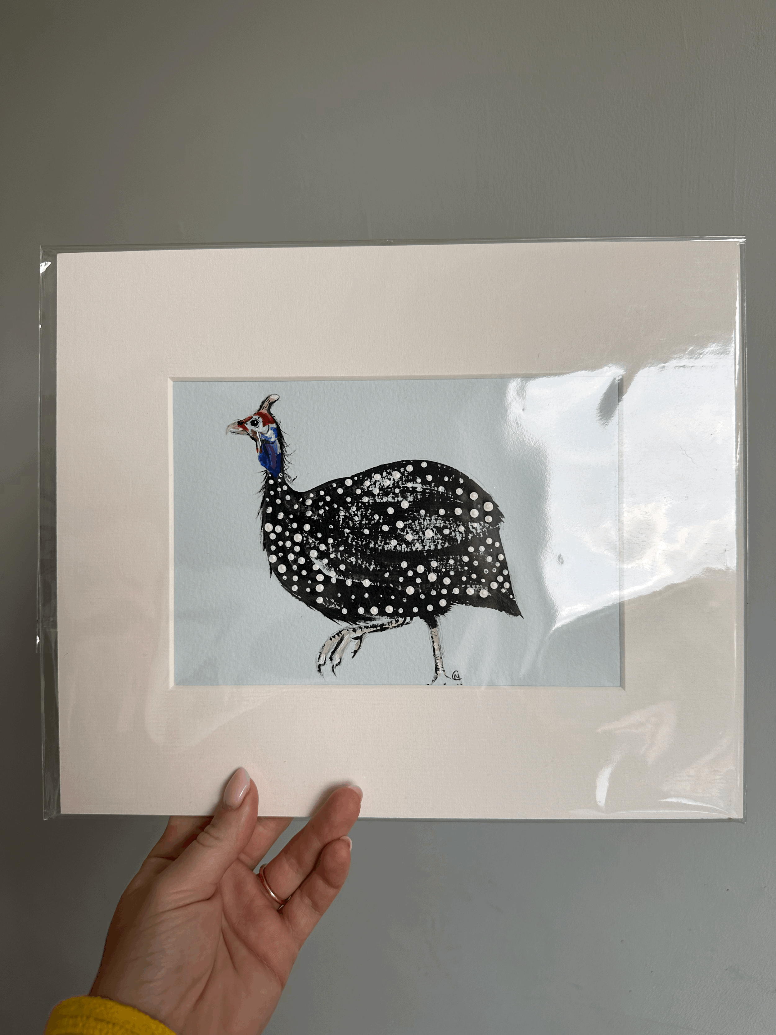 Guinea Fowl Original - mounted