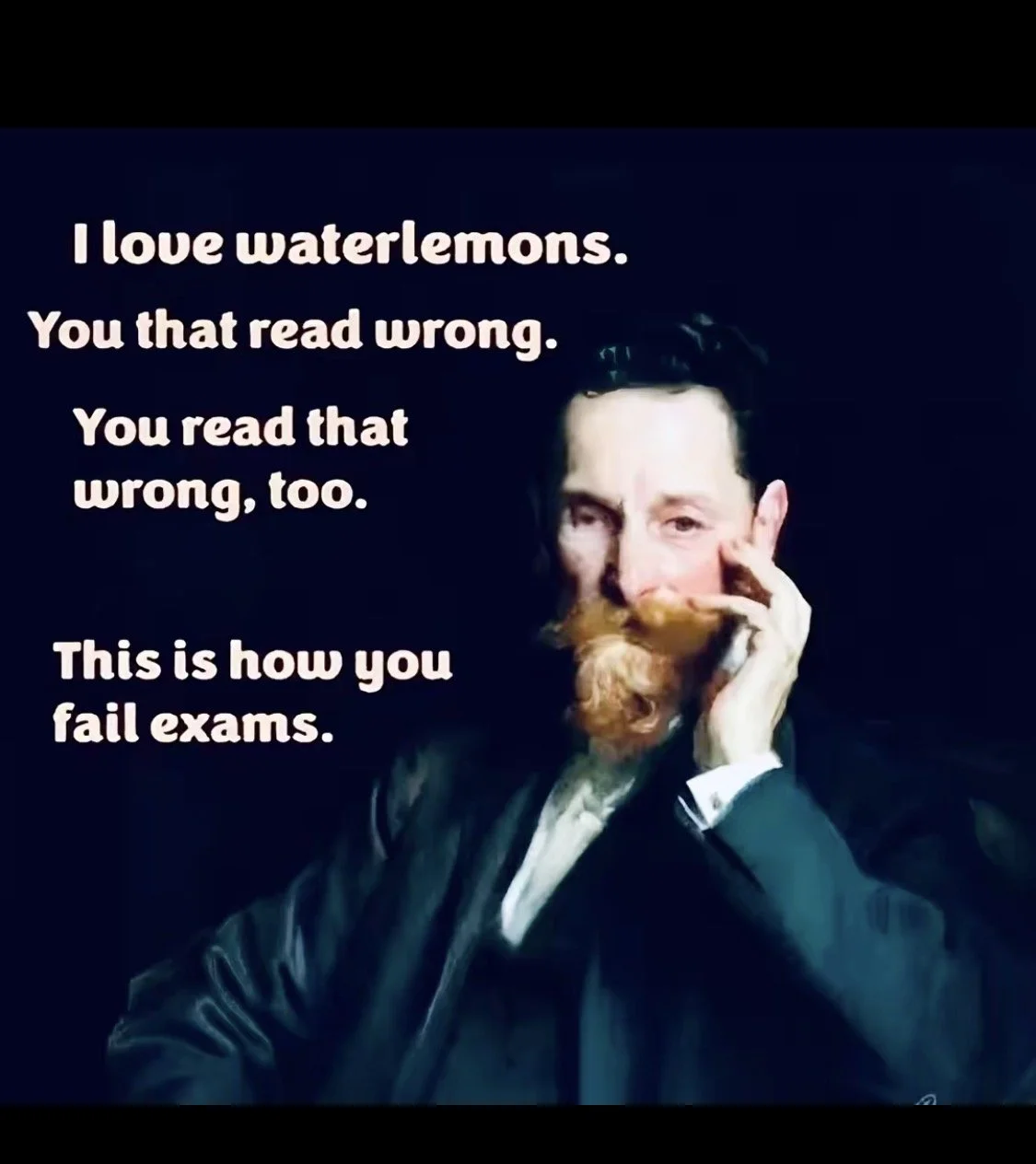 You that read wrong. 