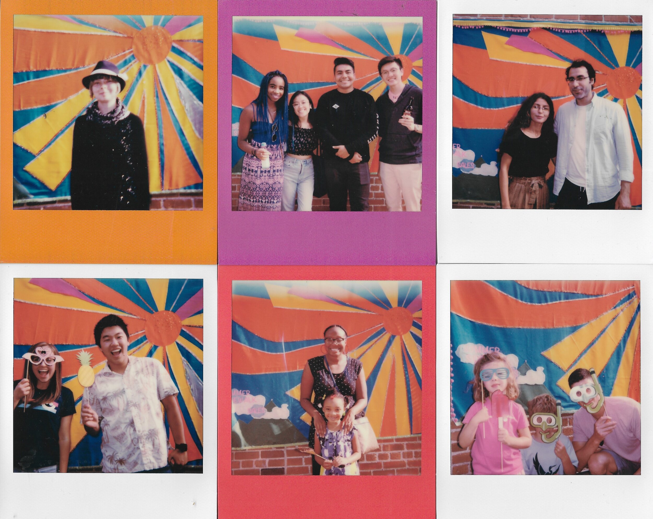Summer Sidewalk Sales, 2019 Backdrop and Polaroid photo booth commissioned by the Kalamazoo Downtown Partnership.