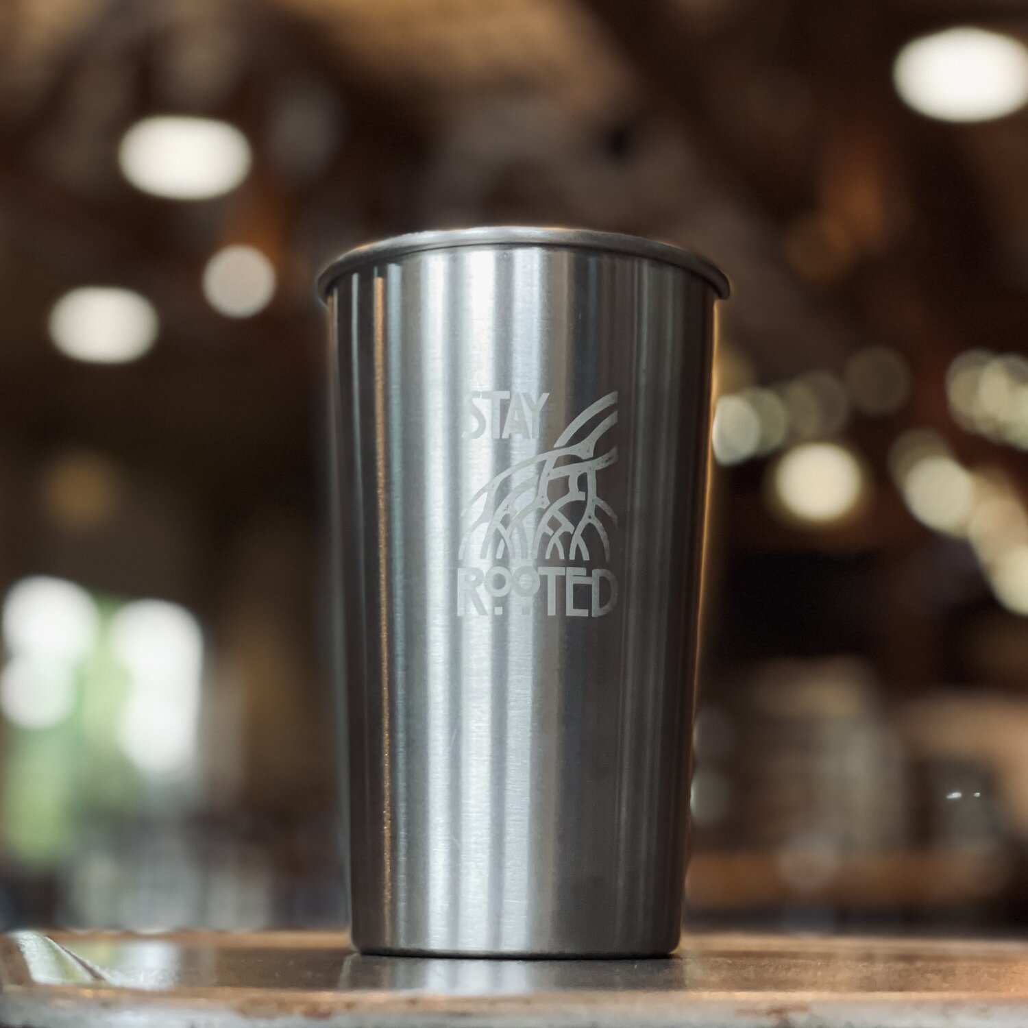 Set of 2 20oz. Stay Rooted aluminum camp cups — Walking Tree Brewery