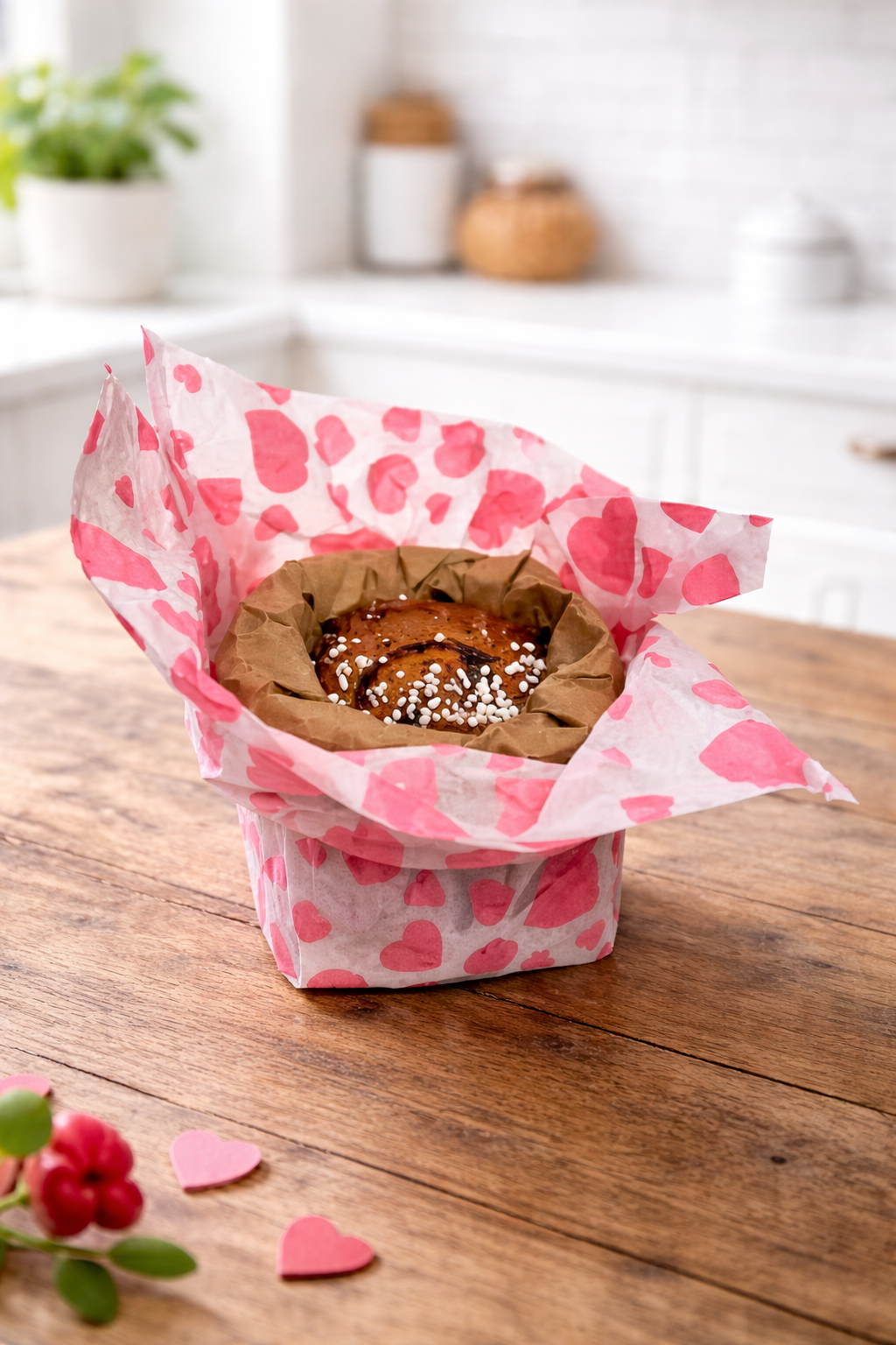 Nude Foods Heart-wrapped sweet treat on wooden table.png