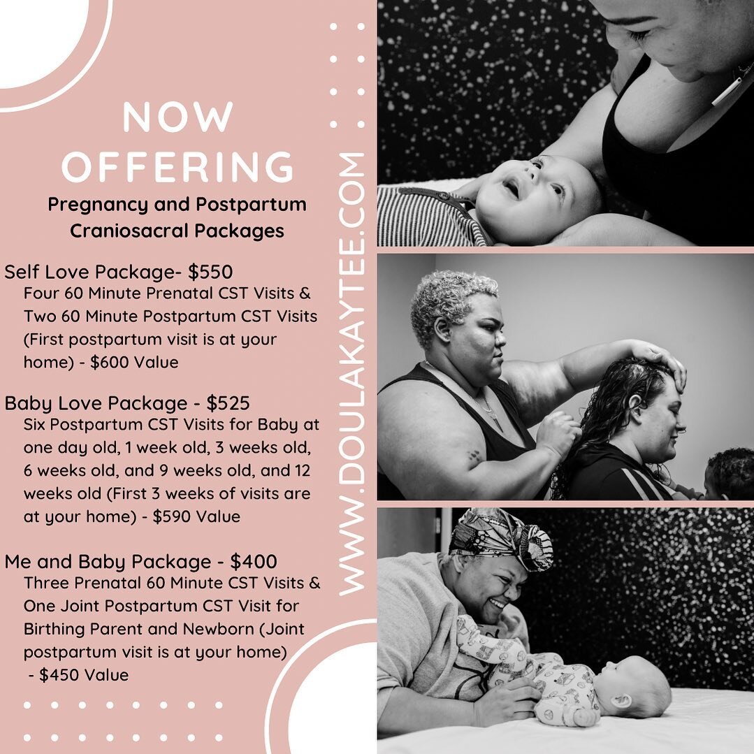 Now offering CST packages for folks through pregnancy and postpartum. Not only am I a certified craniosacral therapist, but I&rsquo;m also a certified @bodyreadymethod pro and can help you come up with a plan for getting your body ready to birth a ba
