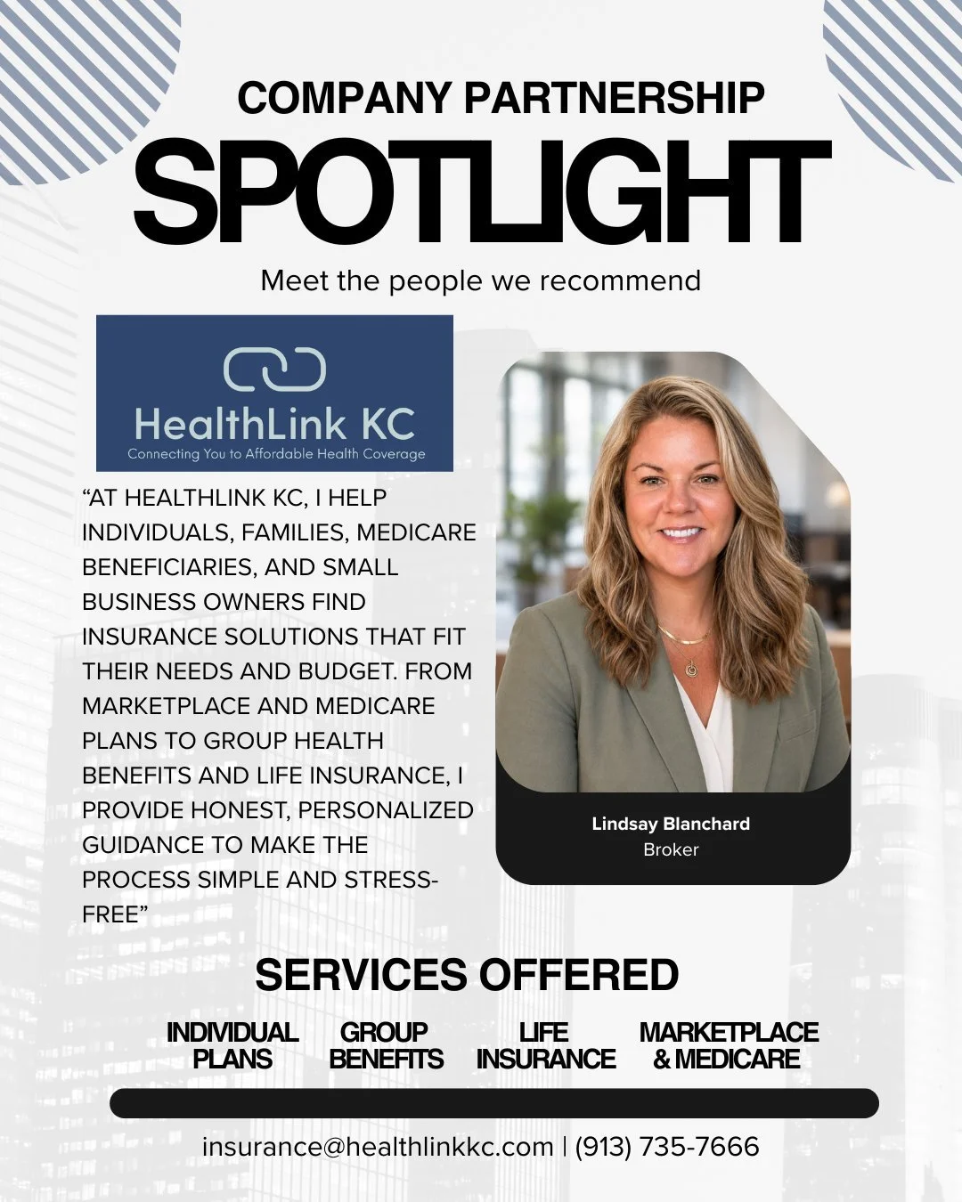 Health insurance doesn't have to be painful. I trust Lindsay so much I even referred her to my family! 
It's never too late to have her give you a quote to see if she can save you money, update your coverage, or just give a trusted recommendation for