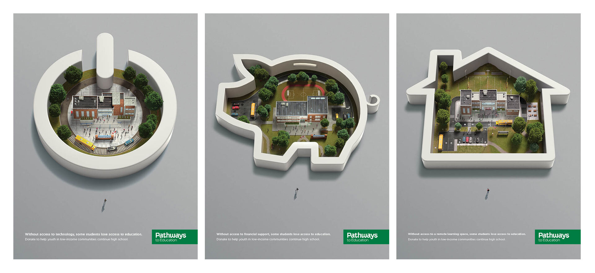 Key visuals and print pieces. 