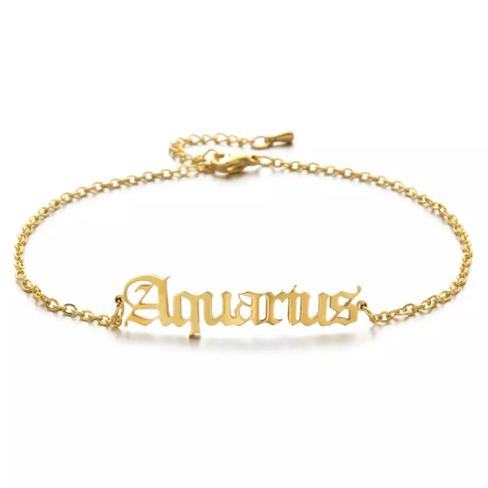 Horoscope anklets for women