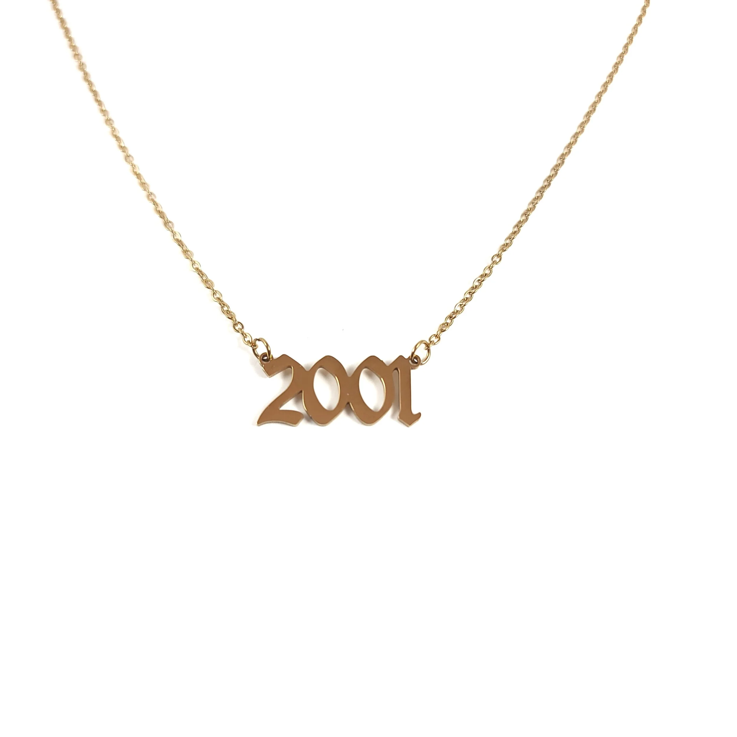 2001 year hypoallergenic necklace