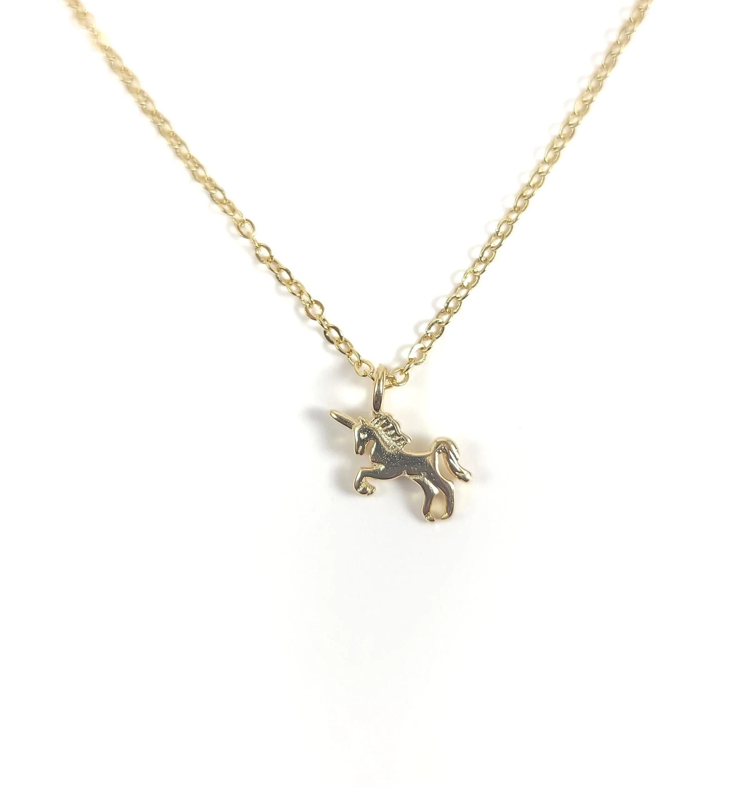 unicorn gold necklace hypoallergenic jewelry