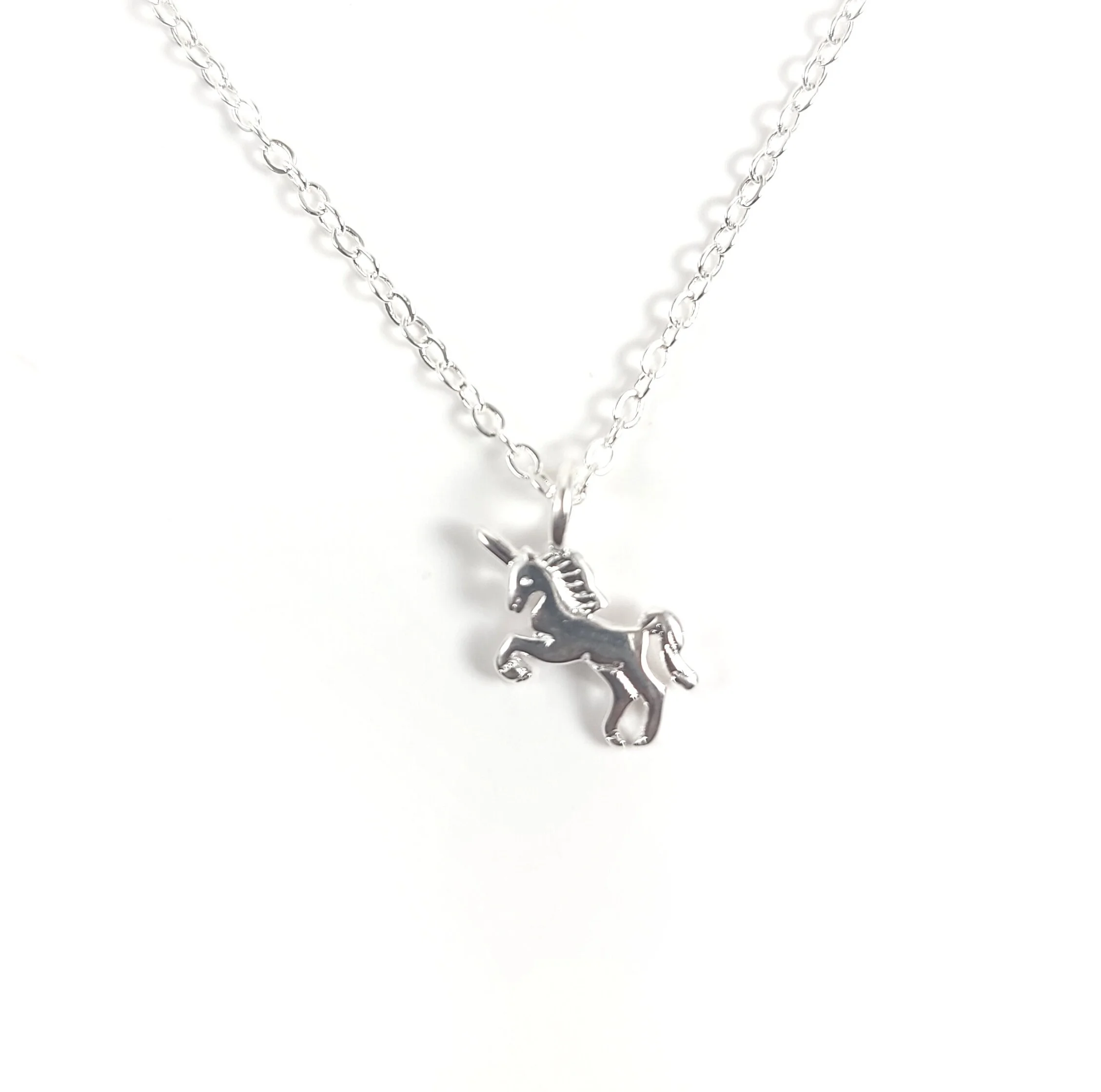 unicorn silver necklace silver jewelry