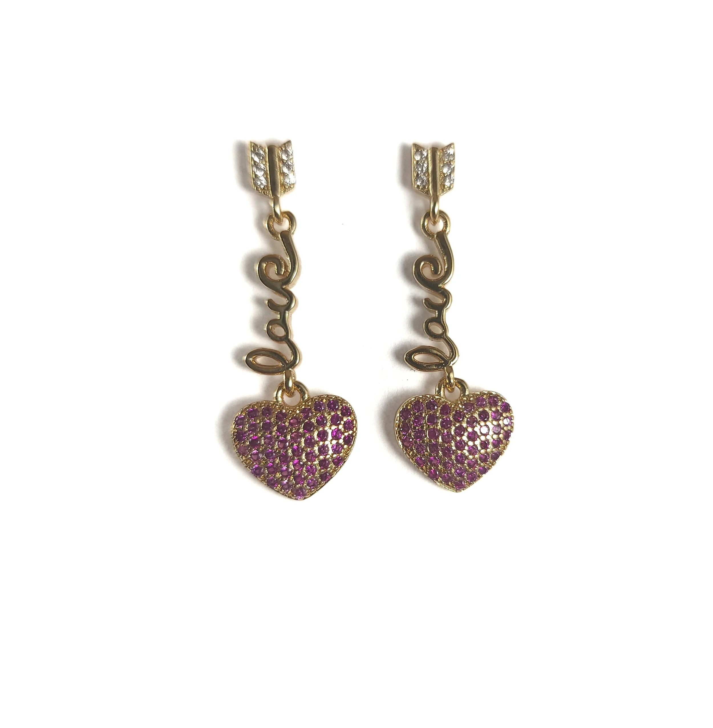 love violet earrings gold jewelry