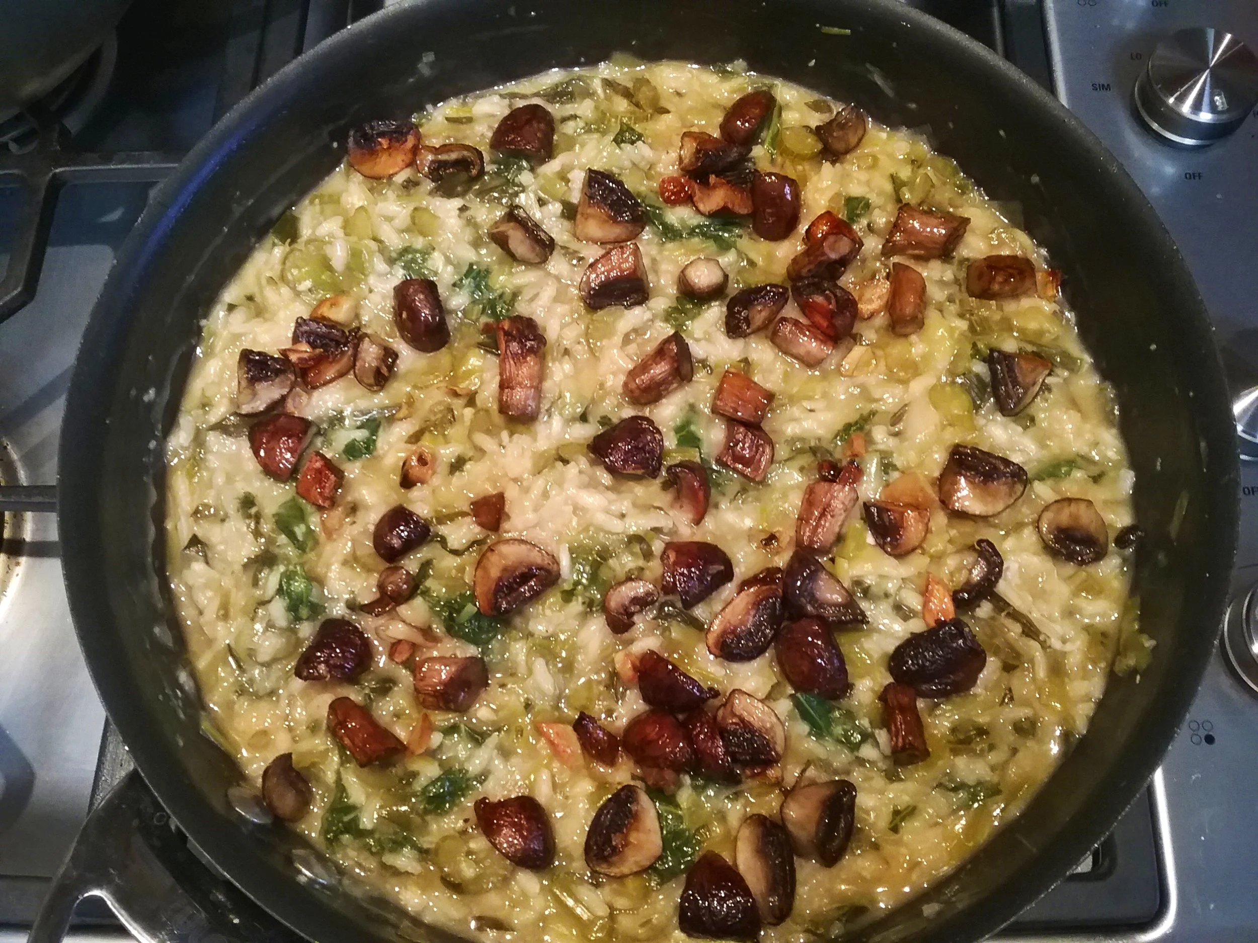 Mushroom &amp; Kale Risotto