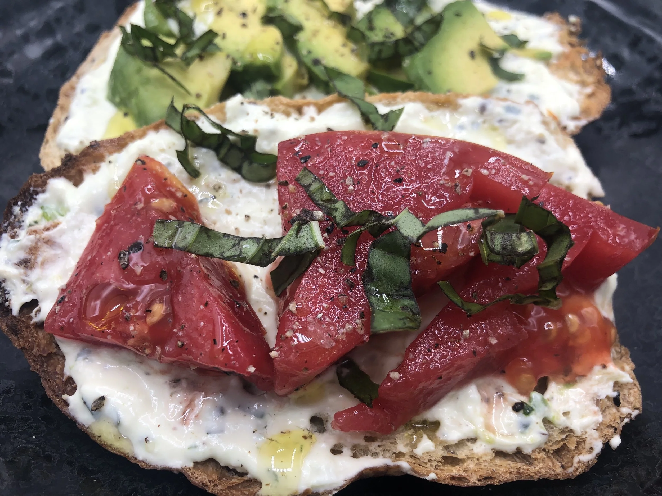 September - Whipped Feta &amp; Beefsteak Tomato Toast