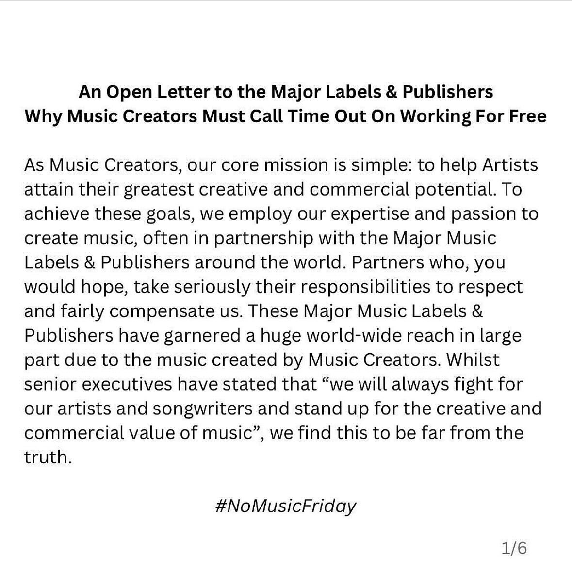 Yes to this! All work on spec hoping that something will get cut then if it does you&rsquo;ve got to hope it&rsquo;s a hit to make revenue! &amp; I&rsquo;m one of the lucky ones as I feature on most of the records I write but that option isn&rsquo;t 