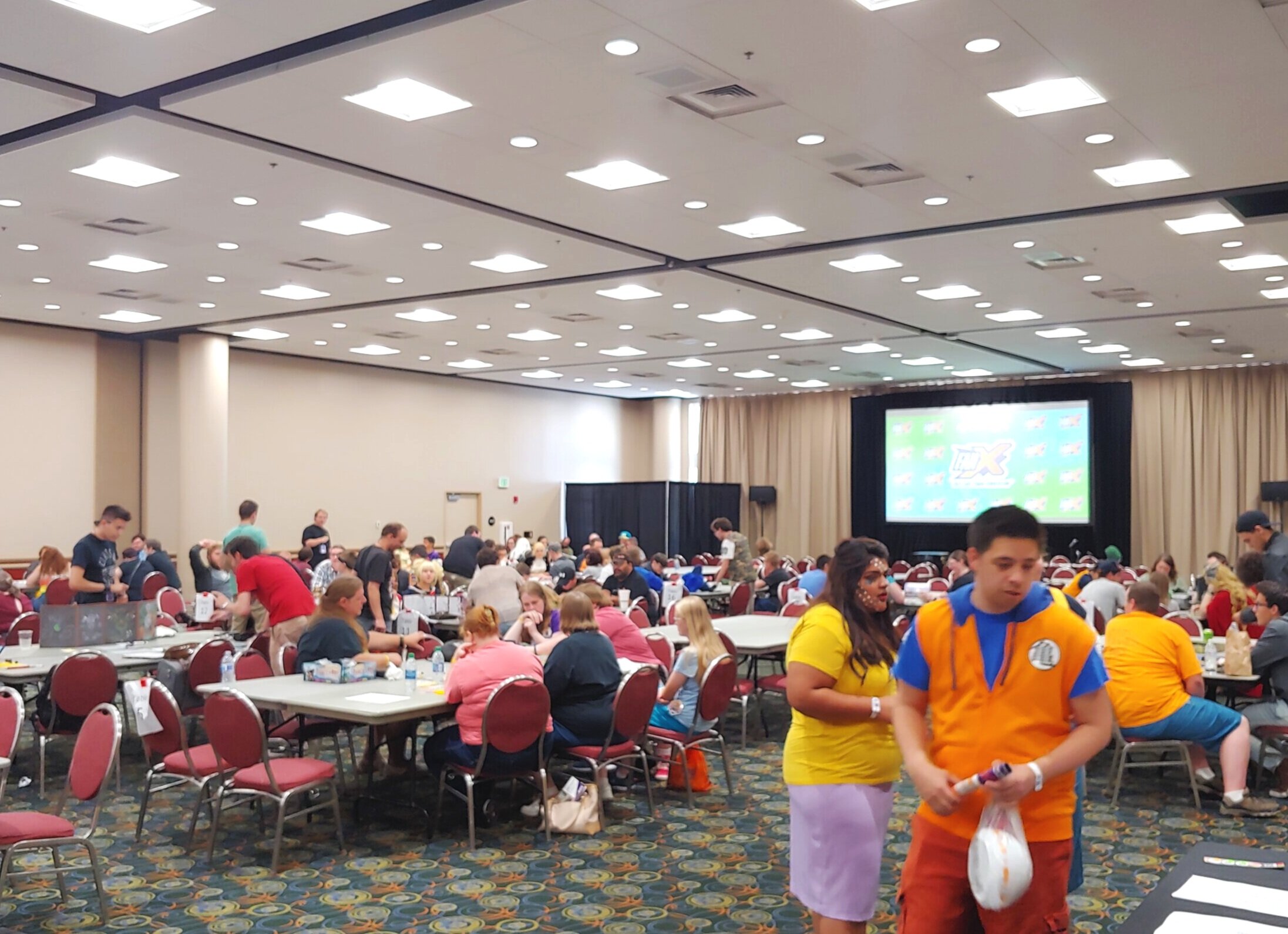 FanX guests browsing items for charity auction