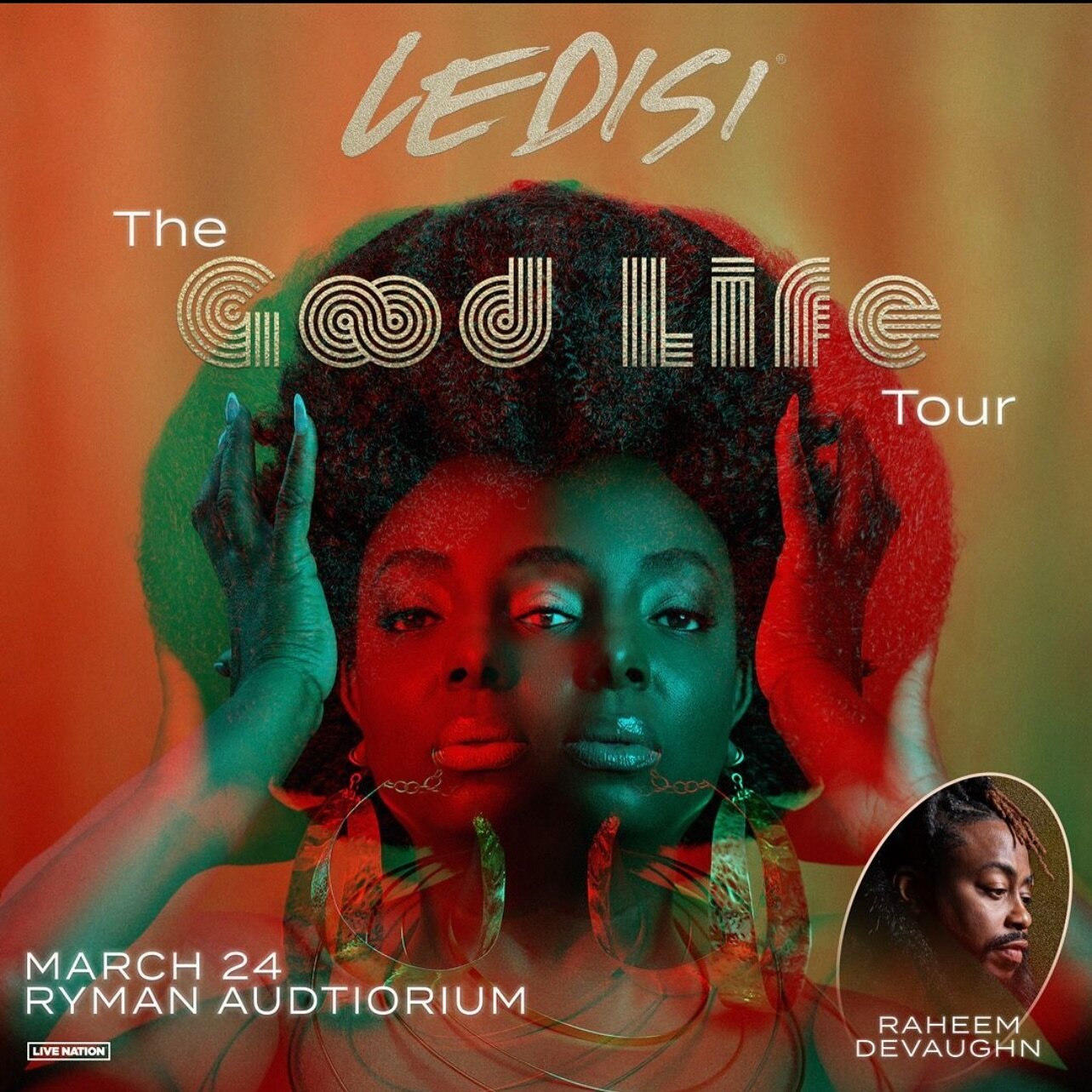 Tonight @theryman, the incredibly talented ledisi along with @raheem_devaughn will be putting on a show you don&rsquo;t want to miss!! 🎶🎤

Who&rsquo;s gonna meet us there?! 👀🥳

#ledisi #fyp #yepyep