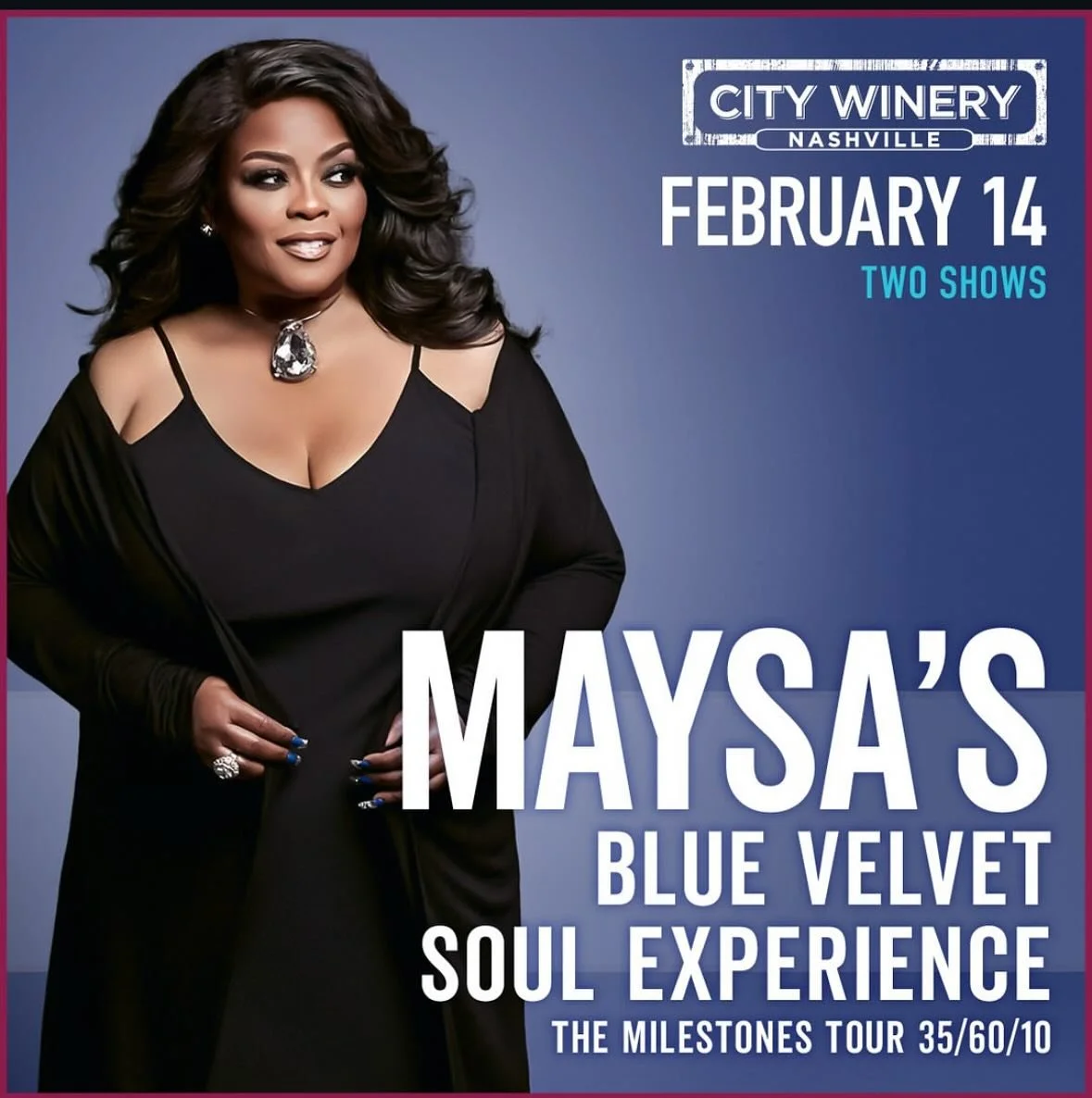 #YepYep, it&rsquo;s time to start thinking about that day for LOVERS💕! Join us at City Winery for the incomparable MAYSA on February 14! 💘 We have two shows so grab your seats now! 🎶 

We continue the jazz 🎼 vibes on February 19 with Norman Brown