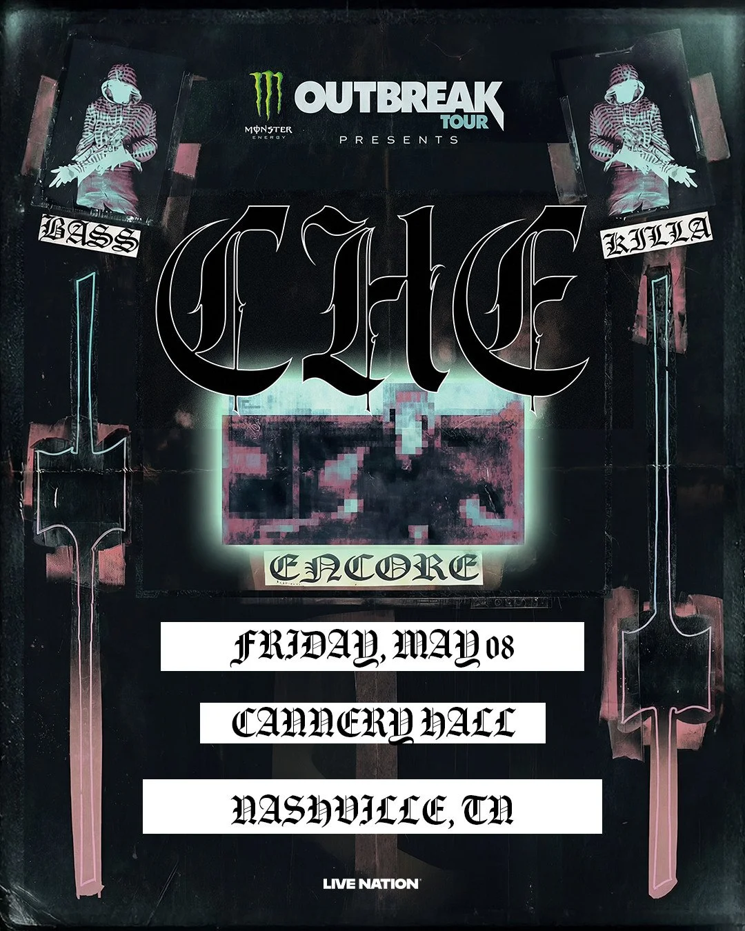Che's Outbreak Tour is ON SALE NOW!!!! ⁠
⁠
❤️🔊Tickets are available at Lovenoise.net⁠
Get them while they're HOT Nashville🔥⁠
⁠
🗓️May 8th⁠
📍Mainstage at Cannery Hall