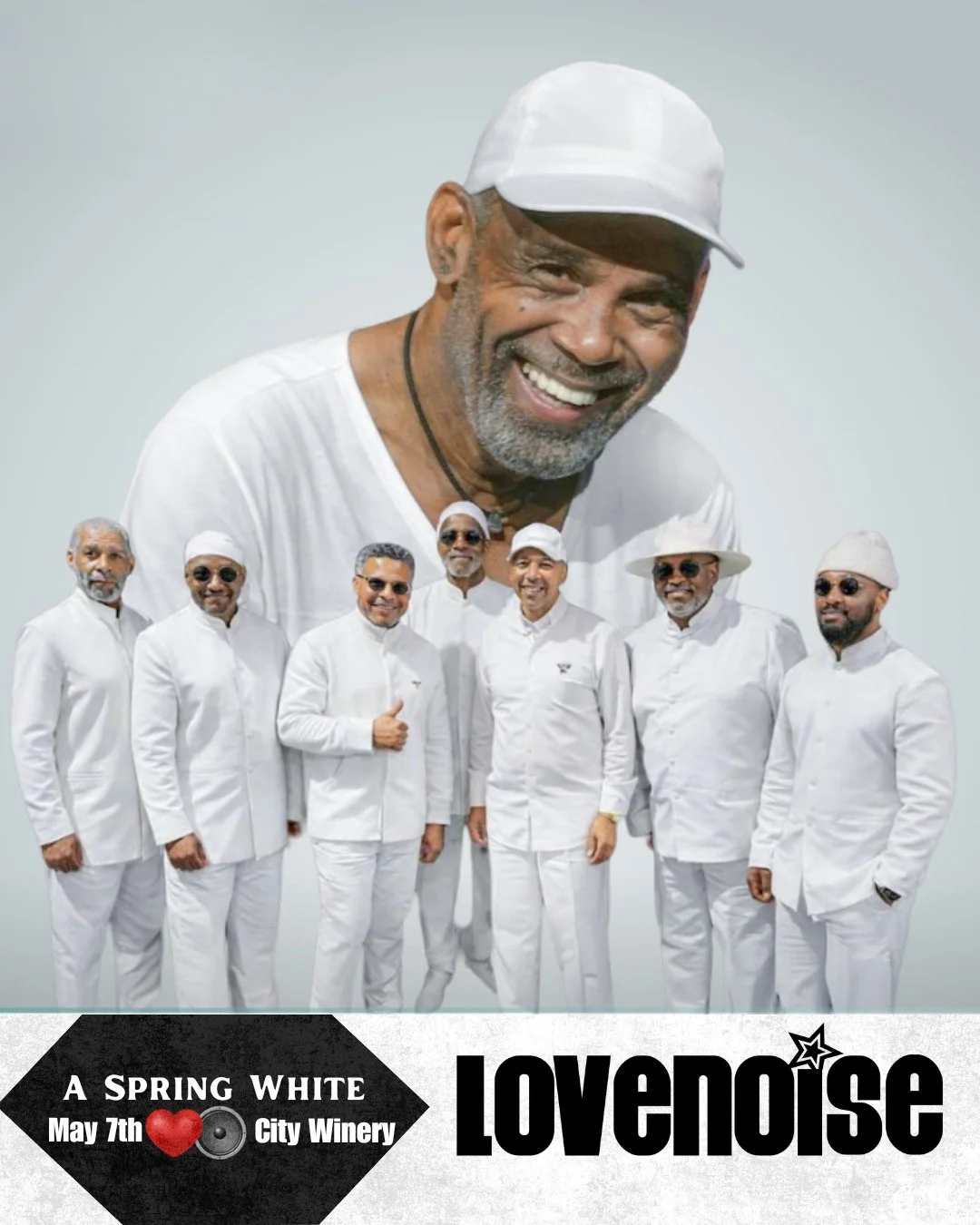 JUST ANNOUNCED!! A Spring White: Tribute to Frankie Beverly will be at @citywinerynsh on May 7th ❗️You won't want to miss this show, full of energy and absolute talent!! ⁠
⁠
May 7th - CITY WINERY⁠
⁠
🎟️Ticket link in bio or Lovenoise.net❤️🔊