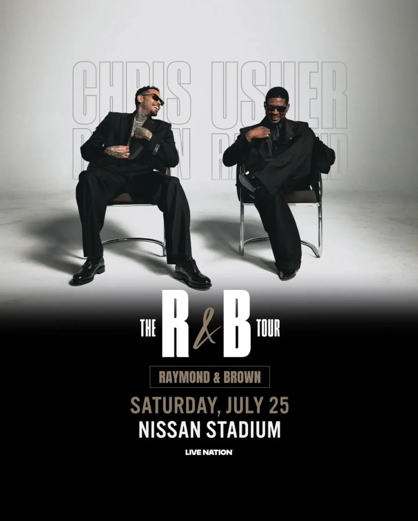 You knew it was coming&hellip; dates are here!!&nbsp;

Chris Brown &amp; USHER are coming to Nissan Stadium on Saturday, July 25th for THE R&amp;B TOUR!&nbsp;

Tickets on sale&nbsp;THIS&nbsp;Monday, April 27th @ 12PM CT&nbsp;

#YepYep