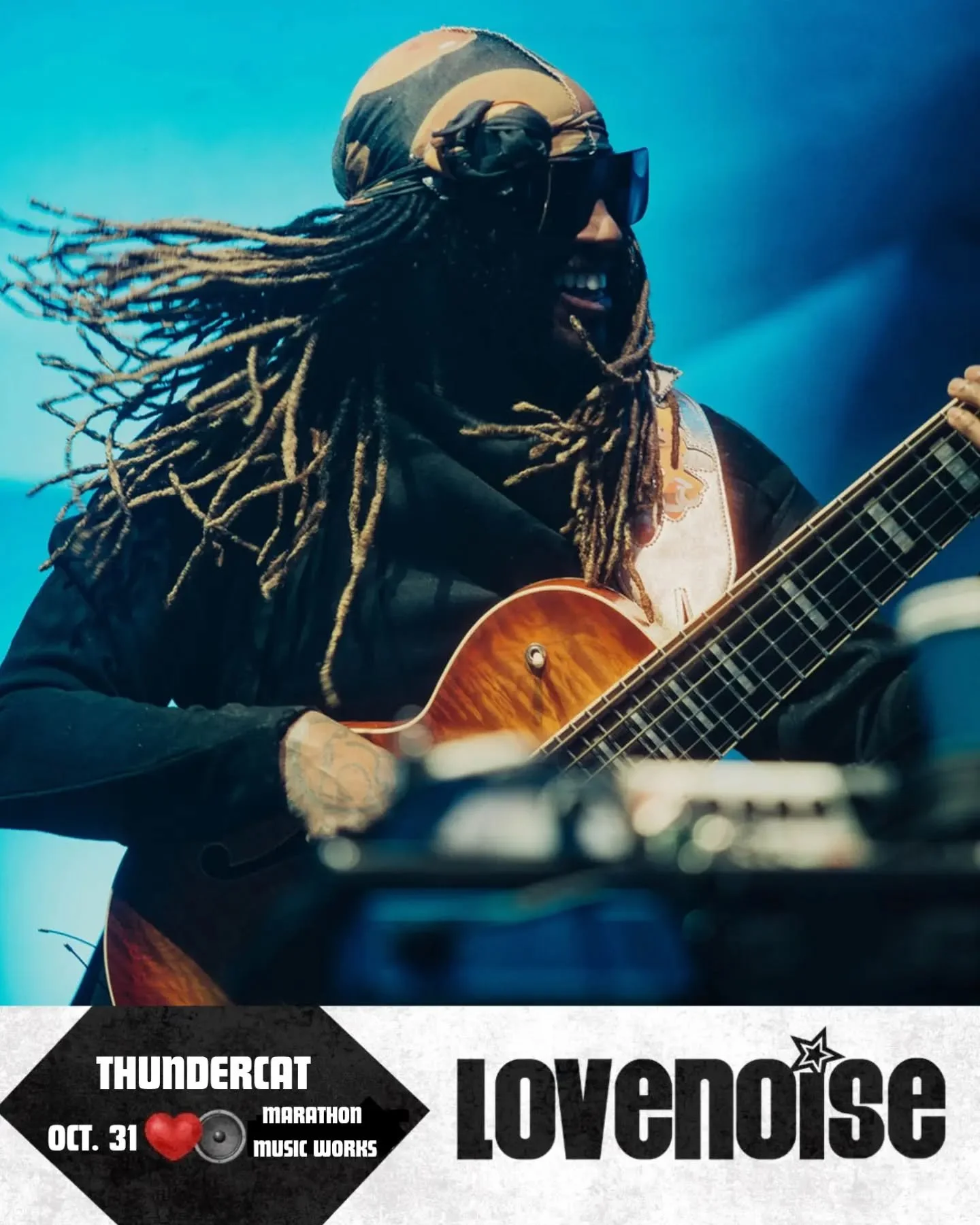 ⚡️ JUST ANNOUNCED. ⚡️

One of the most innovative musicians of this generation is headed back to Nashville.

🎸 Thundercat brings the Distracted AF Tour 2026 to Marathon Music Works on Saturday, October 31, 👻 with a special DJ set from Channel Tres.