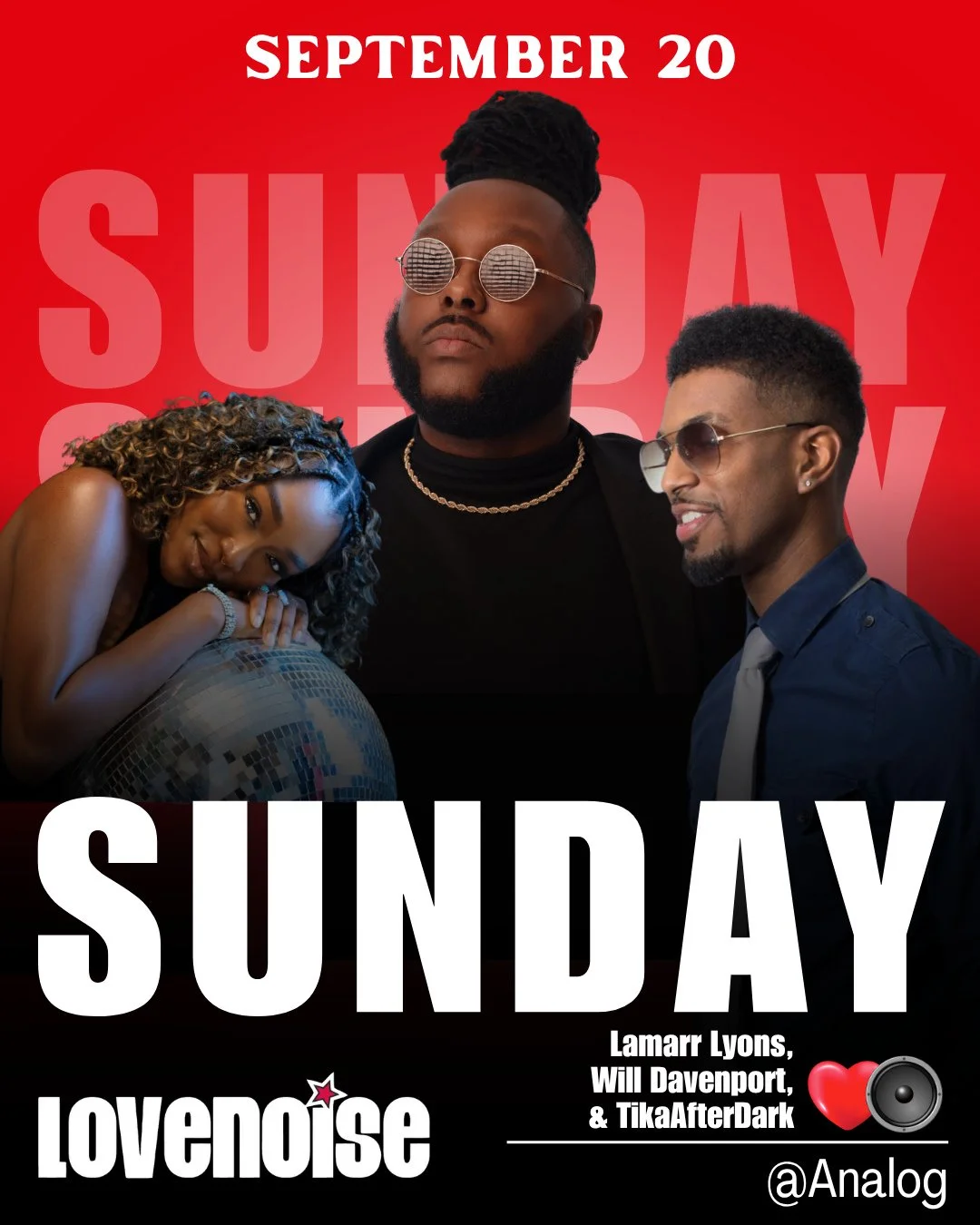 🔥 Come for the Music. Stay for the Soul. 🔥⁠
⁠
September 20, Analog Soul brings together Lamarr Lyons, Will Davenport &amp; TikaAfterDark for a night of R&amp;B, soul, grooves, and good energy at Analog at Hutton Hotel.⁠
⁠
Three artists. Three flavo
