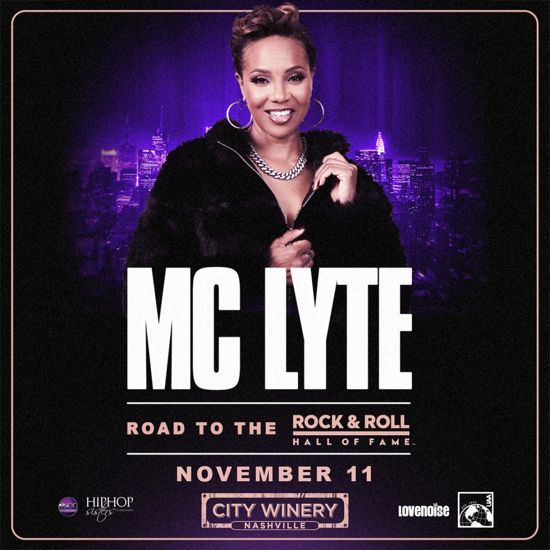⁠From pioneering the mic to paving the way for generations of women in hip-hop, MC Lyte is a true legend.⁠
⁠
Catch her live at City Winery Nashville on November 11 for an evening celebrating sharp lyricism, iconic records, and one of hip-hop&rsquo;s 