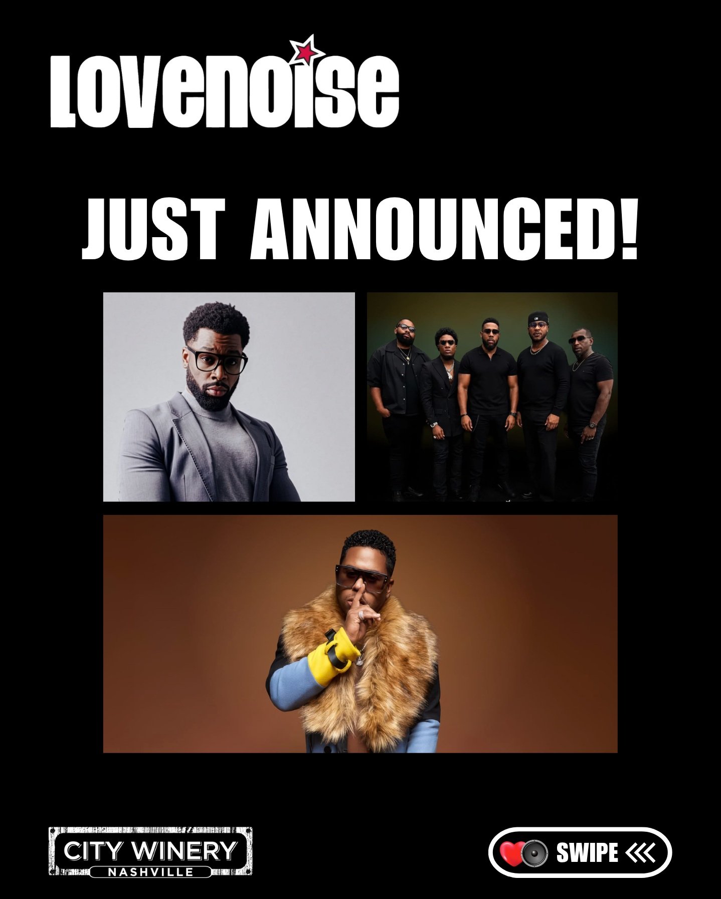 🔥 JUST ANNOUNCED 🔥

New shows are officially on the calendar, and you&rsquo;re going to want to be in the room for these.

More nights. More music. More reasons to make your way to City Winery Nashville. 🍷🎶

🗓️ 12/17 - LaRoyce Hawkins &amp; Frie