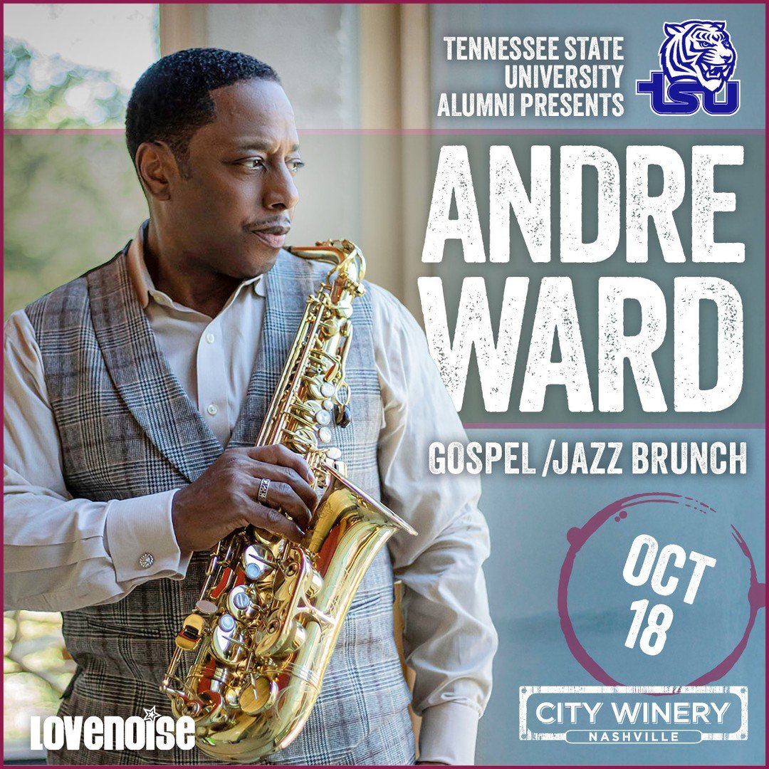 🎷 🎶 TSU HOMECOMING HAS MORE THAN ONE SOUNDTRACK! 🎶 ✨⁠
⁠
Nashville, make room for good food, soulful sounds, and a little Sunday morning praise! It's your last chance to get tickets to see Andre Ward bring his signature Jazz/Gospel Brunch to City W