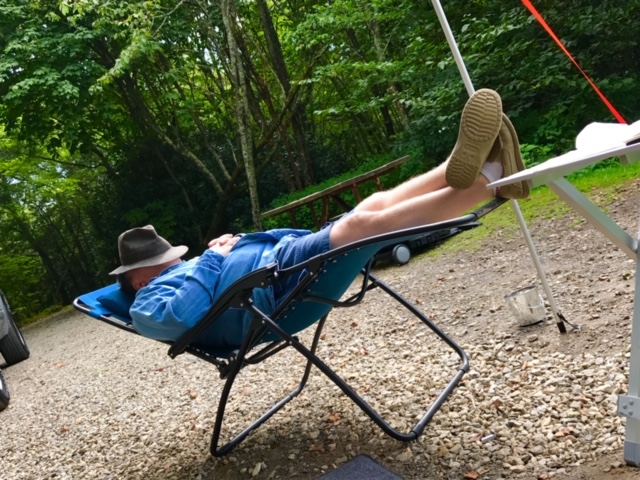 “My favorite picture of my husband, much needed rest.....”